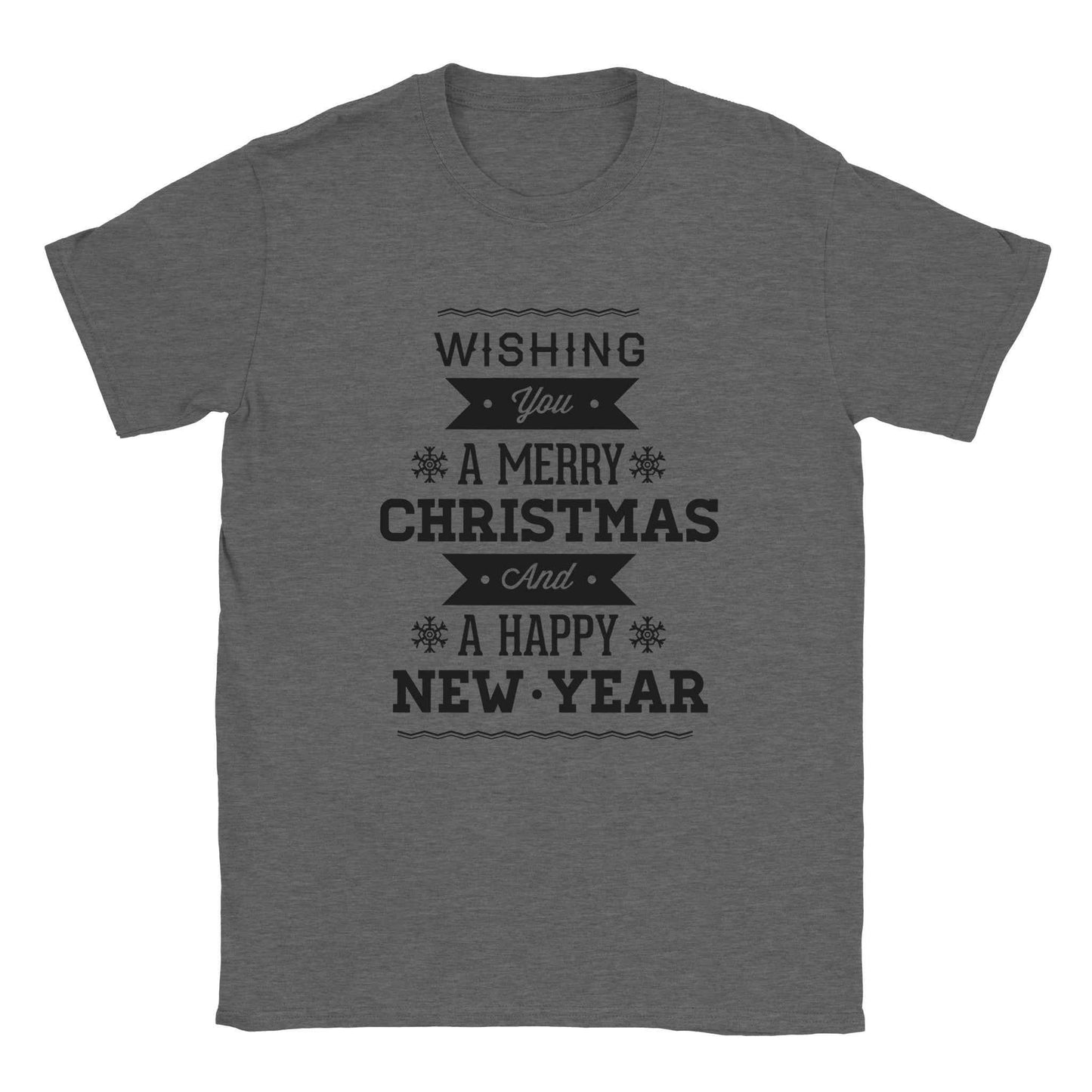 Wishing You A Merry Christmas & Happy New Year T-Shirt – Festive Holiday Graphic Tee for the Season