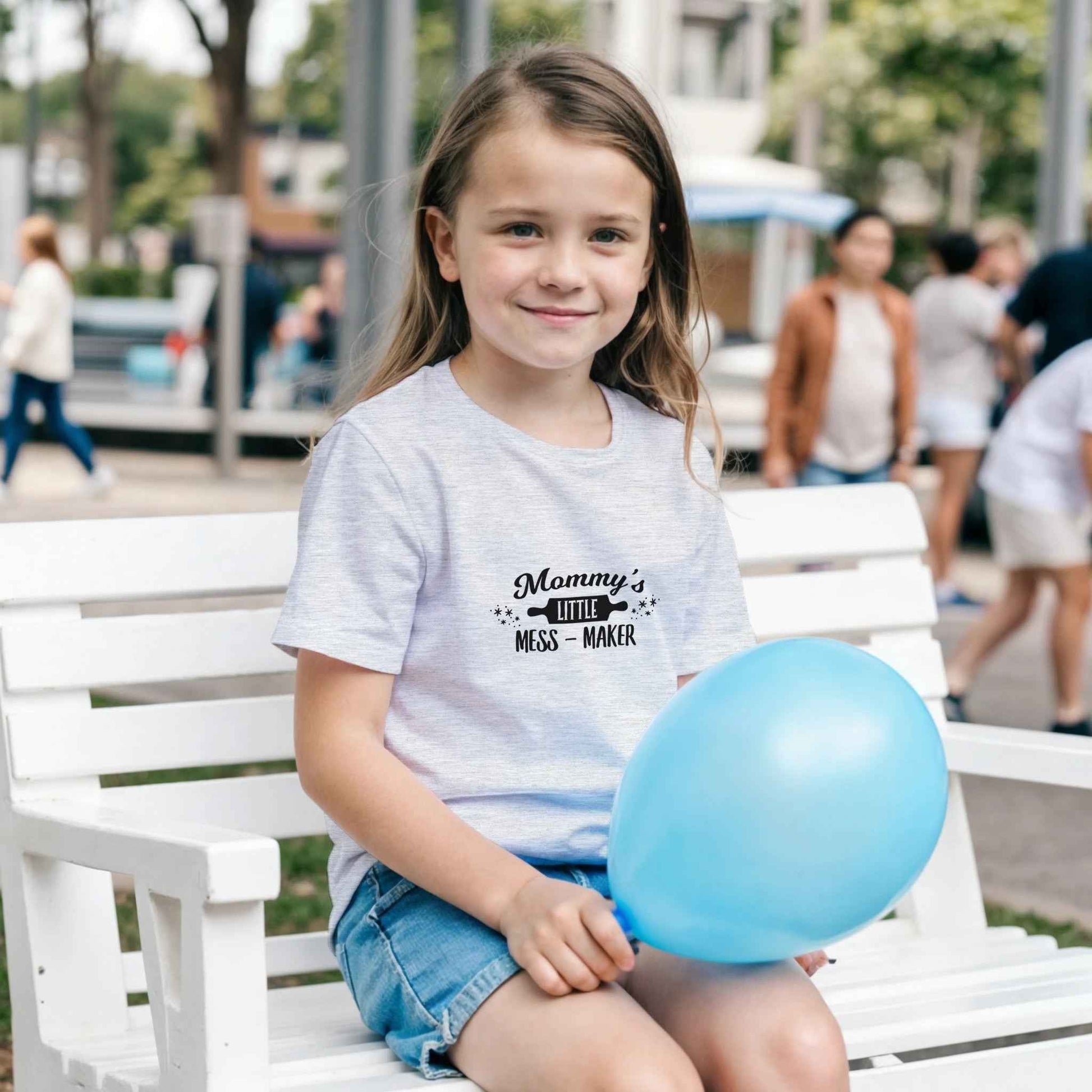 Abstract Waves Kids T-Shirt – Dynamic Motion Design in Vibrant Hues