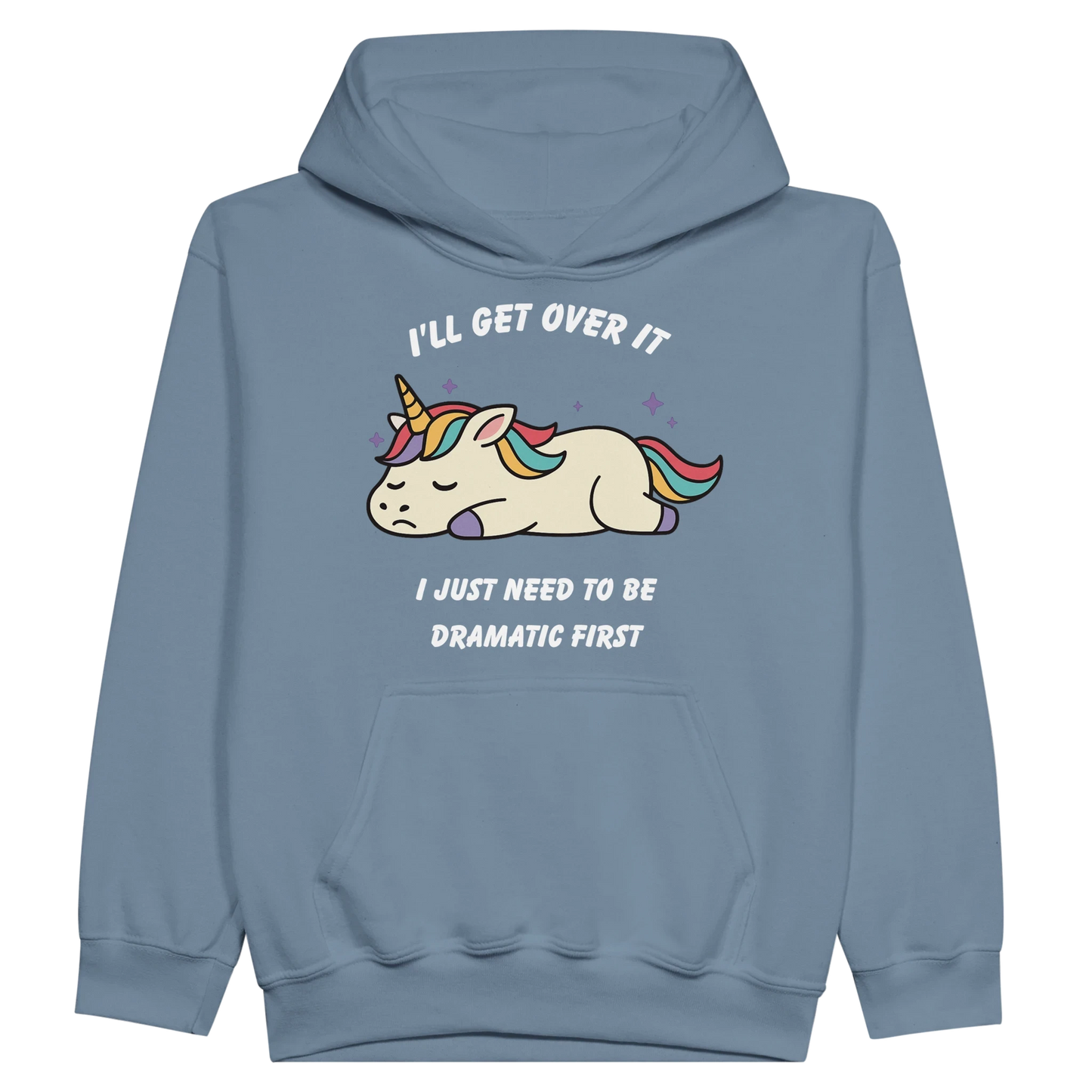 Kids Dramatic Unicorn Hoodie