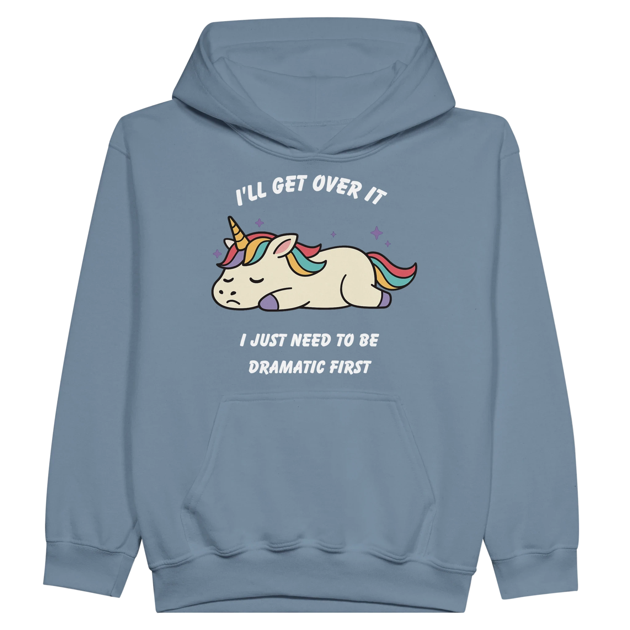 Kids Dramatic Unicorn Hoodie