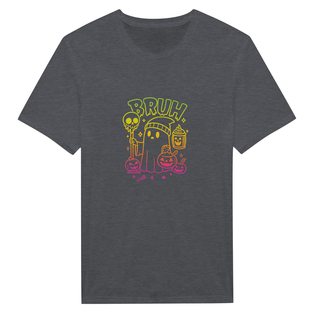 Bruh Halloween Ghost T-Shirt- Spooky Season Funny Meme Tee - F4 Custom Prints
