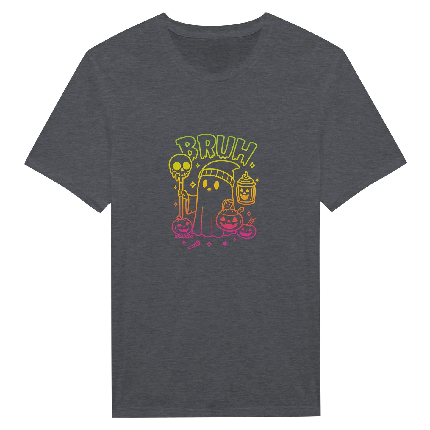 Bruh Halloween Ghost T-Shirt- Spooky Season Funny Meme Tee - F4 Custom Prints