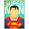 Retro Superman Inspired Fine Art Poster