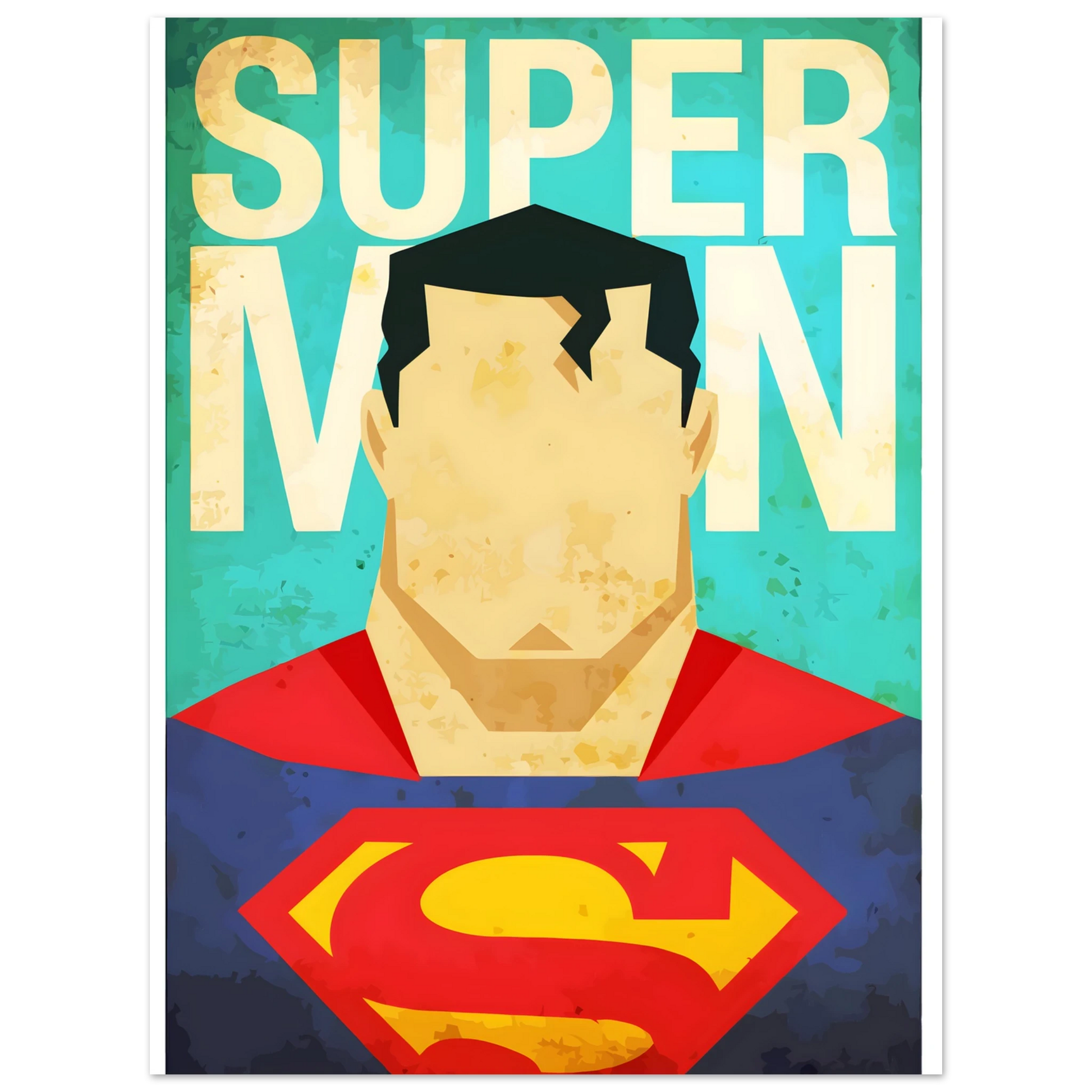 Retro Superman Inspired Fine Art Poster