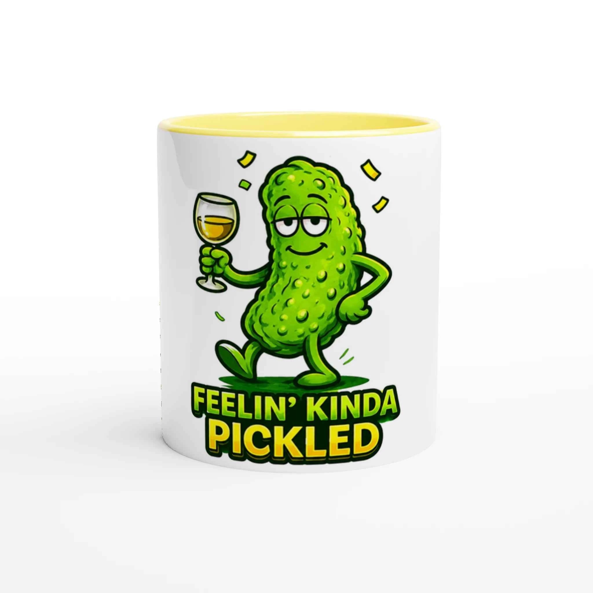 Feelin Kinda Pickled 11oz Coffee Mug with Color Inside