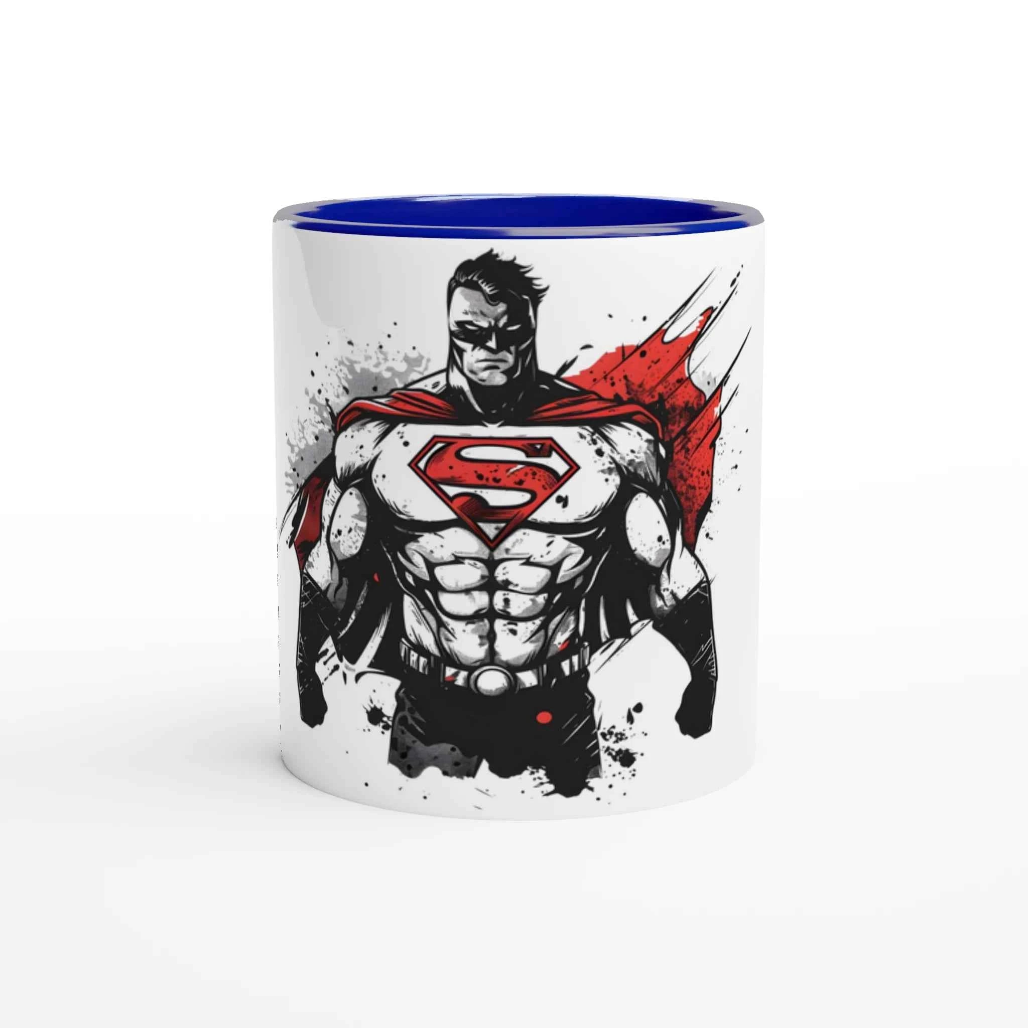 Shadow Superman 11oz Coffee Mug with Color Inside