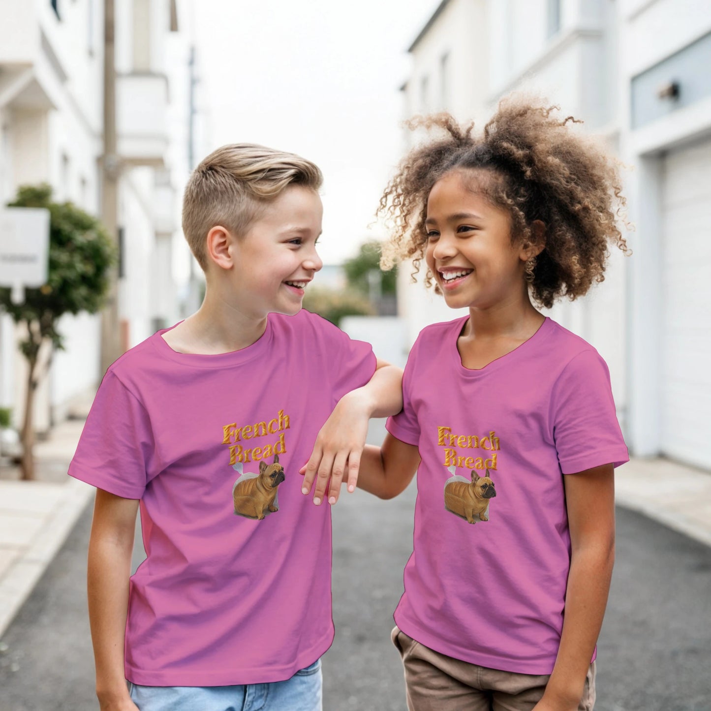 Sibling Rivalryz Brother Made Kids T-Shirt -French Bread Bulldog Shirt - F4 Custom Prints