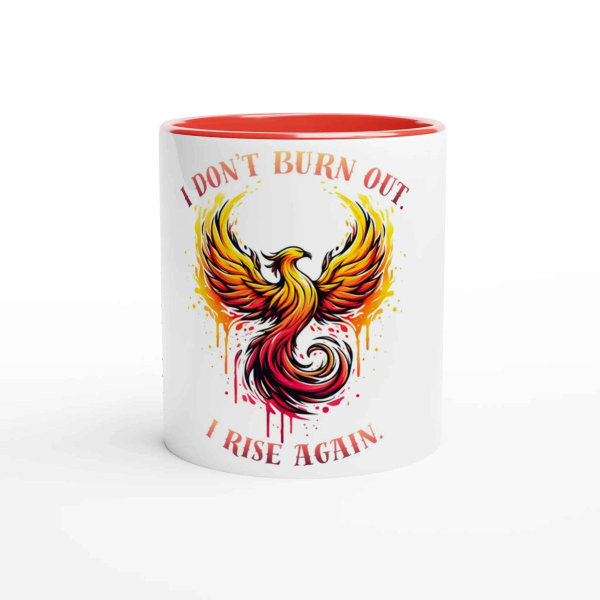 Rise Again Phoenix 11oz Coffee Mug with Color Inside