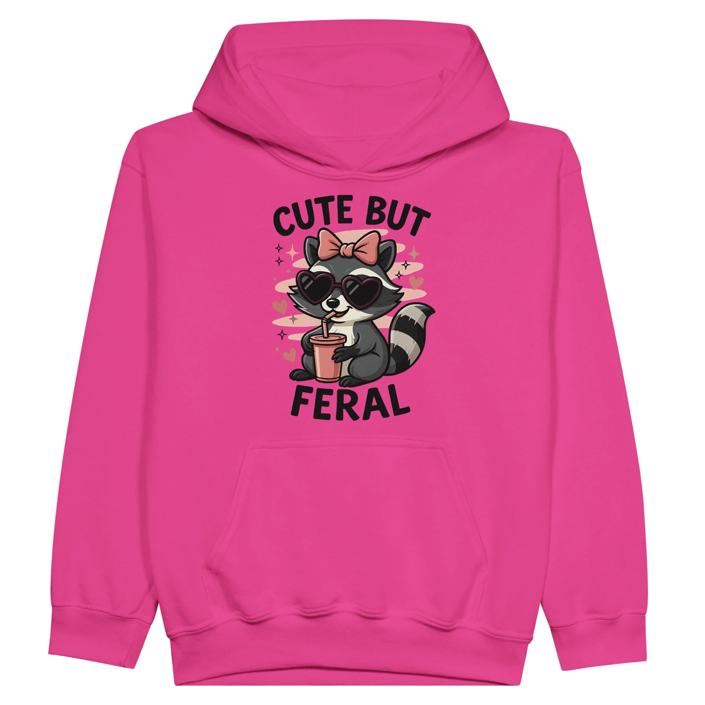 Kids Cute But Feral Hoodie