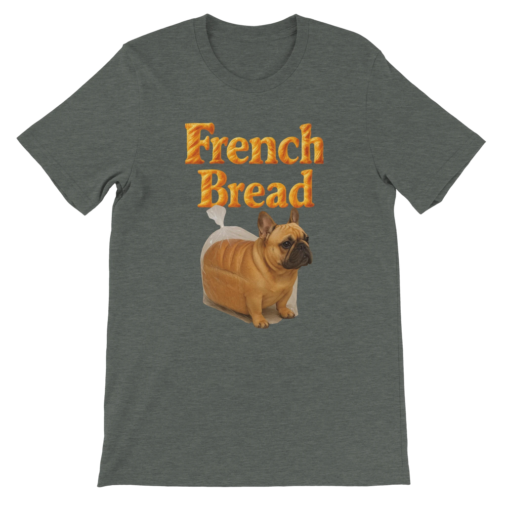 Funny French Bread Bulldog T-Shirt