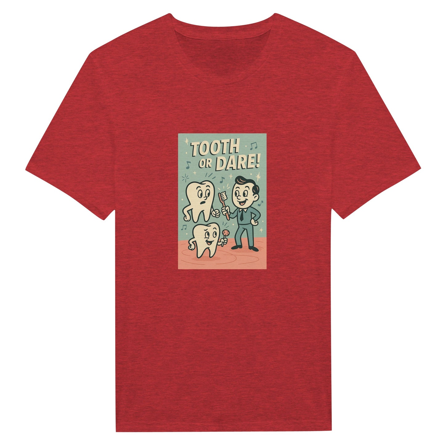 Tooth or Dare T-Shirt – Retro Dental Theme Tee - F4 Custom Prints