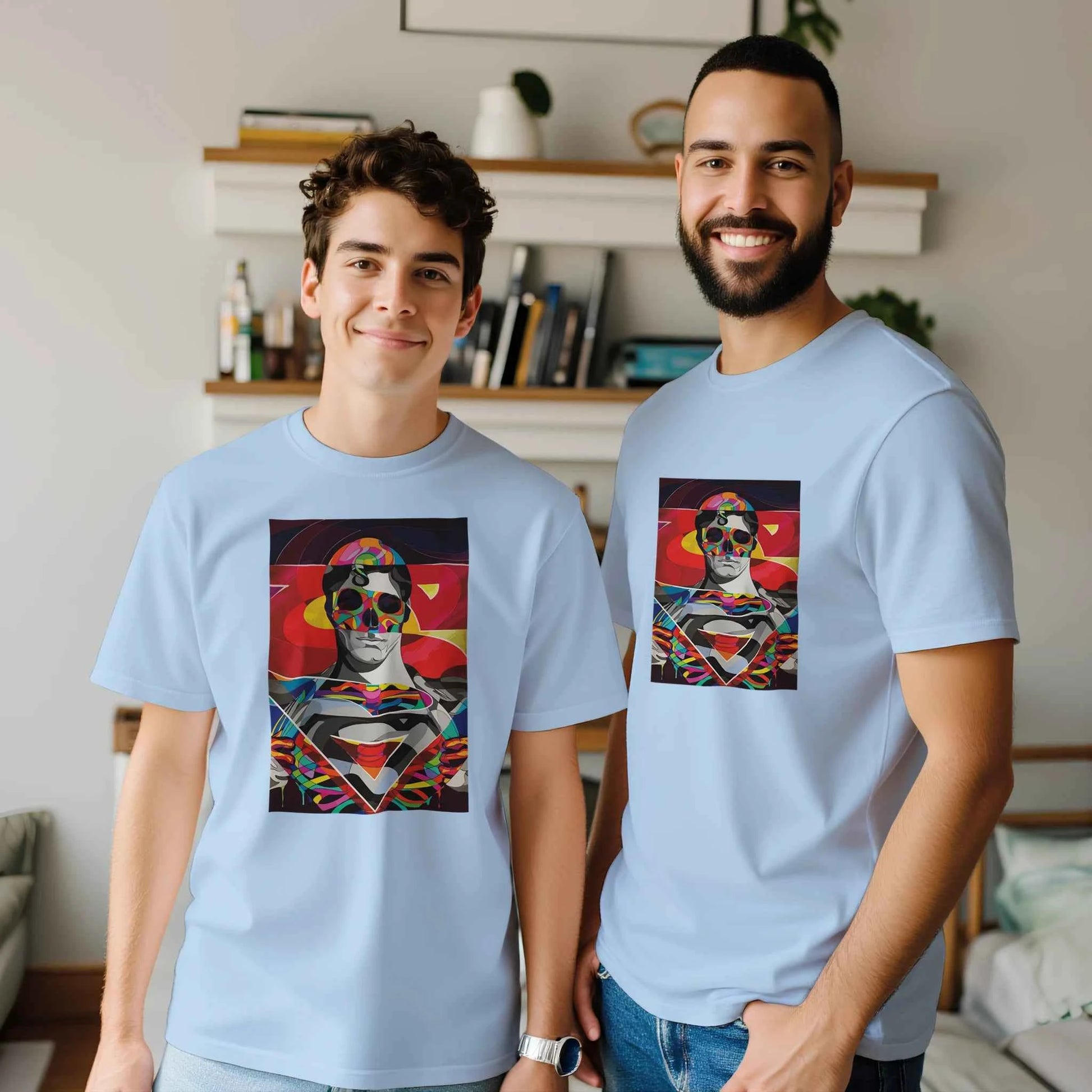 Abstract Superman Inspired T-Shirt