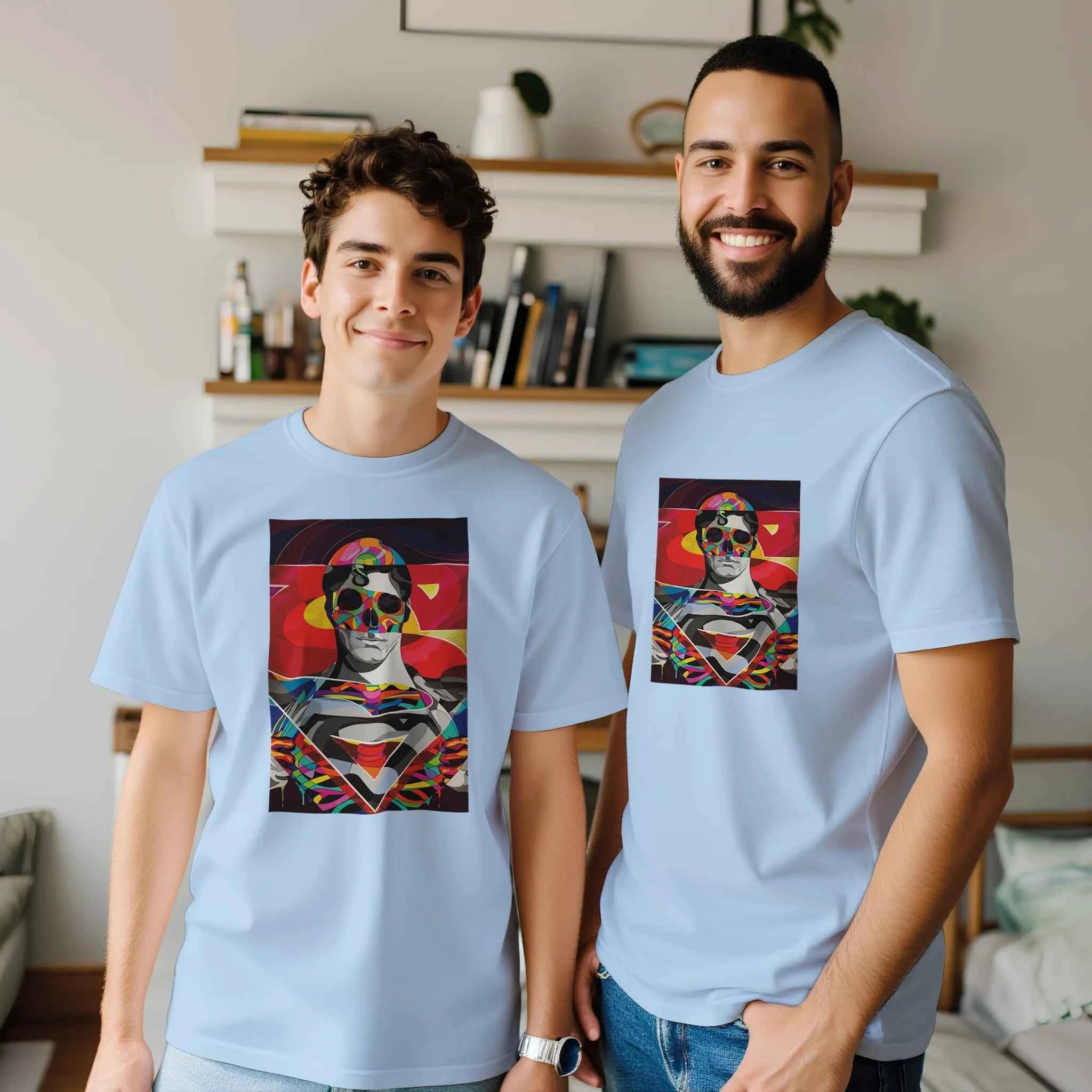 Abstract Superman Inspired T-Shirt