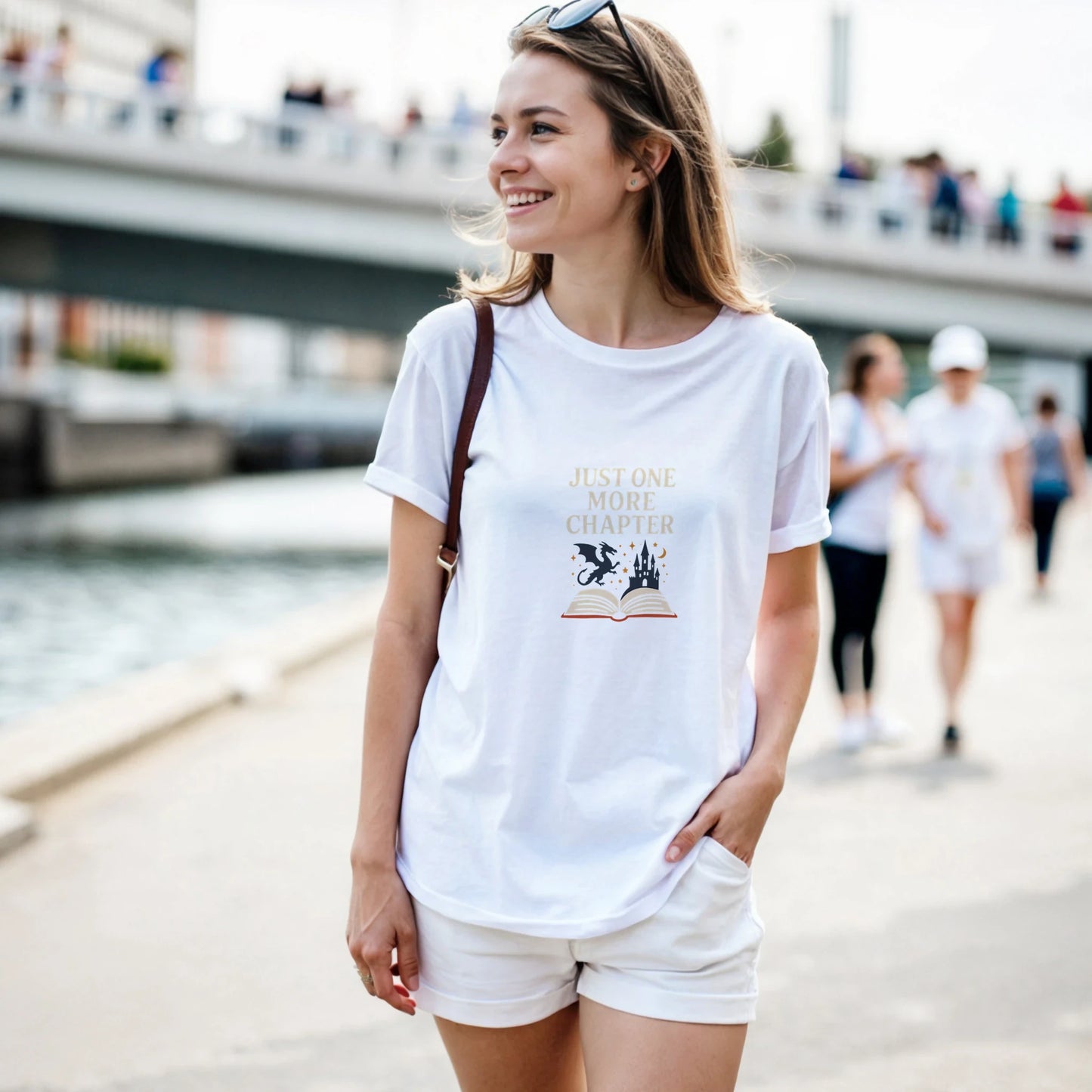 Just One More Chapter T-Shirt – Fantasy Booklover Reading Tee - F4 Custom Prints