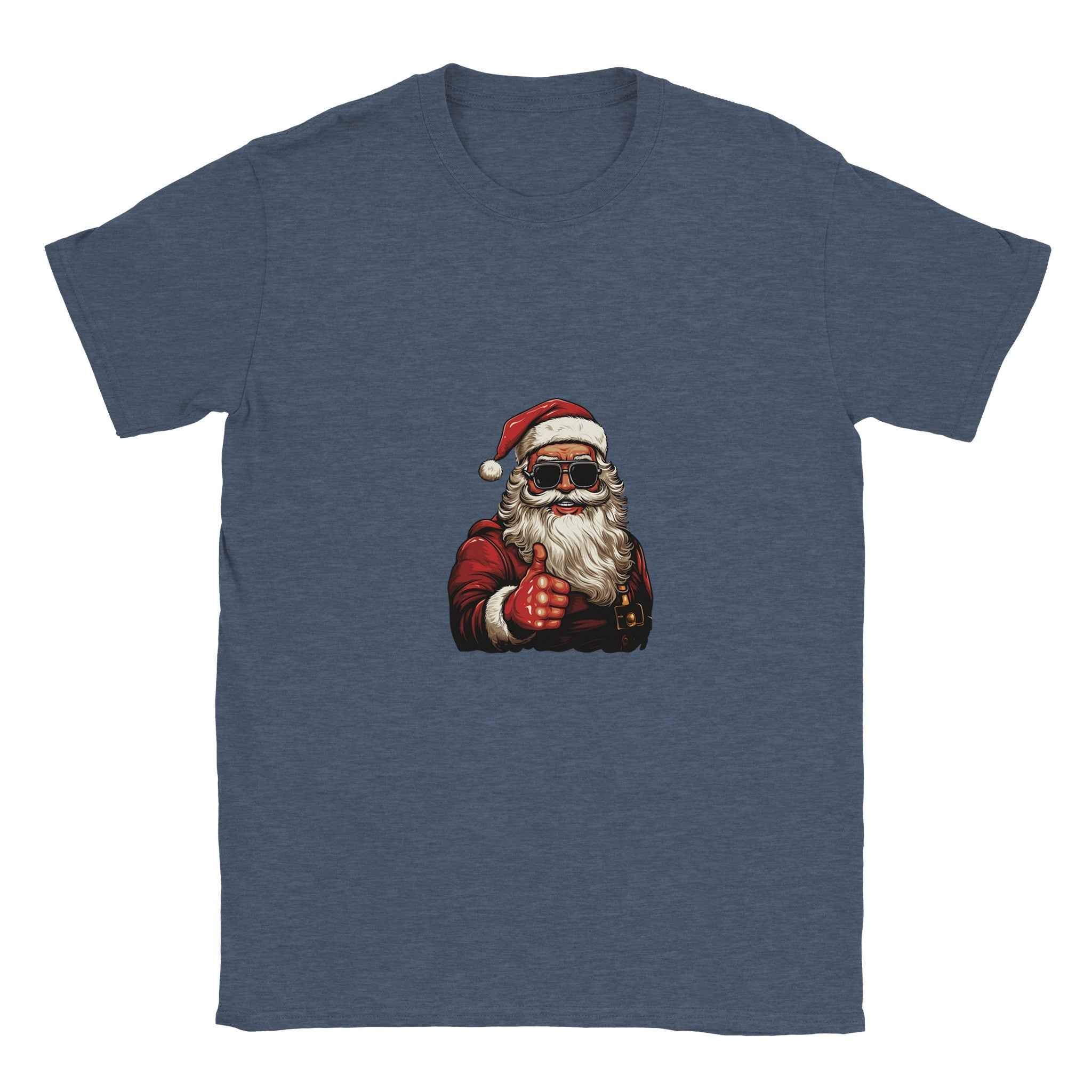 Cool Santa Thumbs Up Shirt  – Festive Holiday Graphic Tee for Modern Cheer