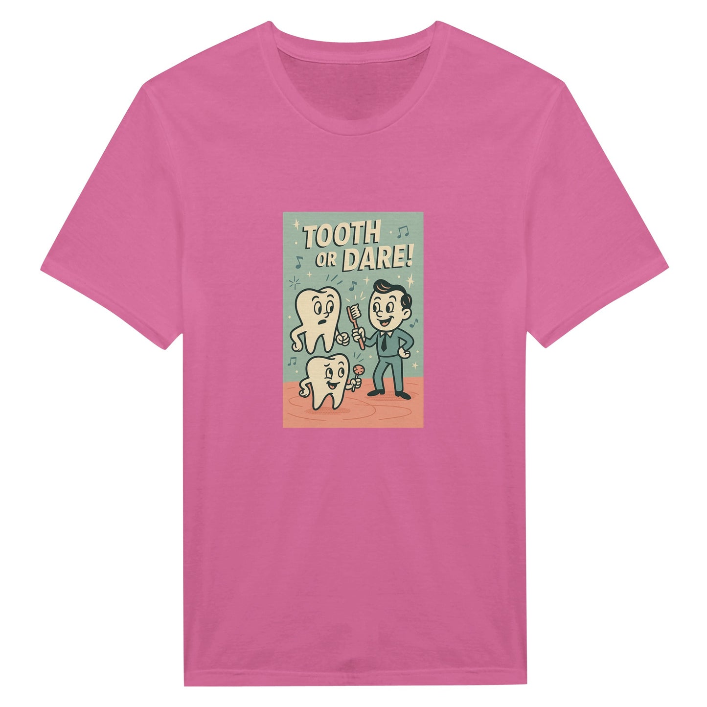 Tooth or Dare T-Shirt – Retro Dental Theme Tee - F4 Custom Prints