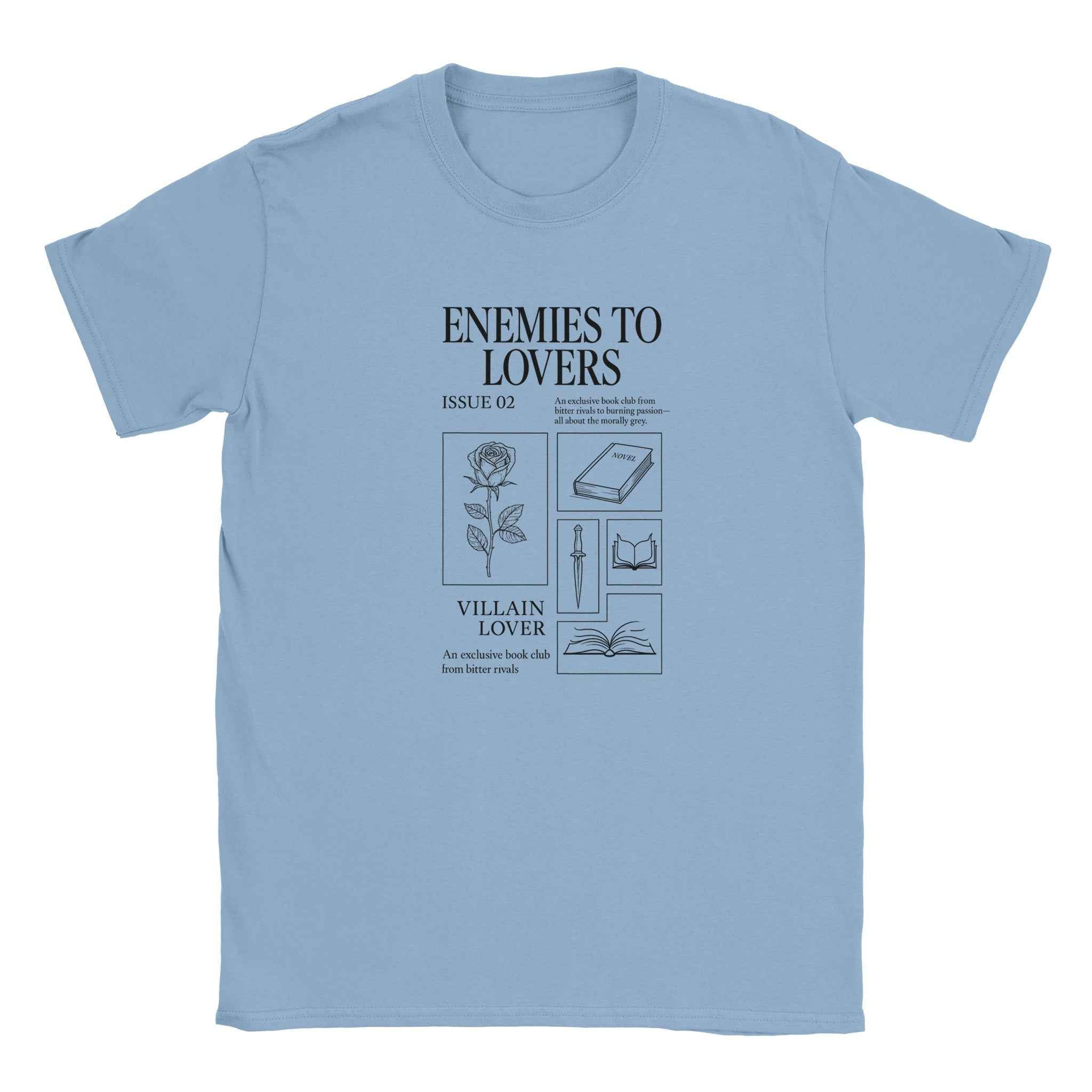 Enemies to Lovers T-Shirt – Bookish Romance Aesthetic Tee for Villain Lovers