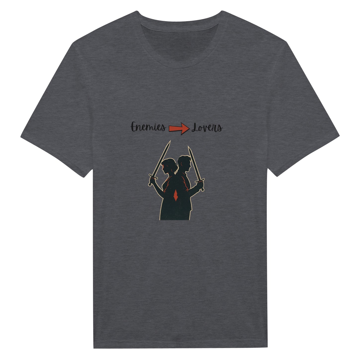 Enemies to Lovers Shirt – Warrior Couple Retro Grunge Tee - F4 Custom Prints