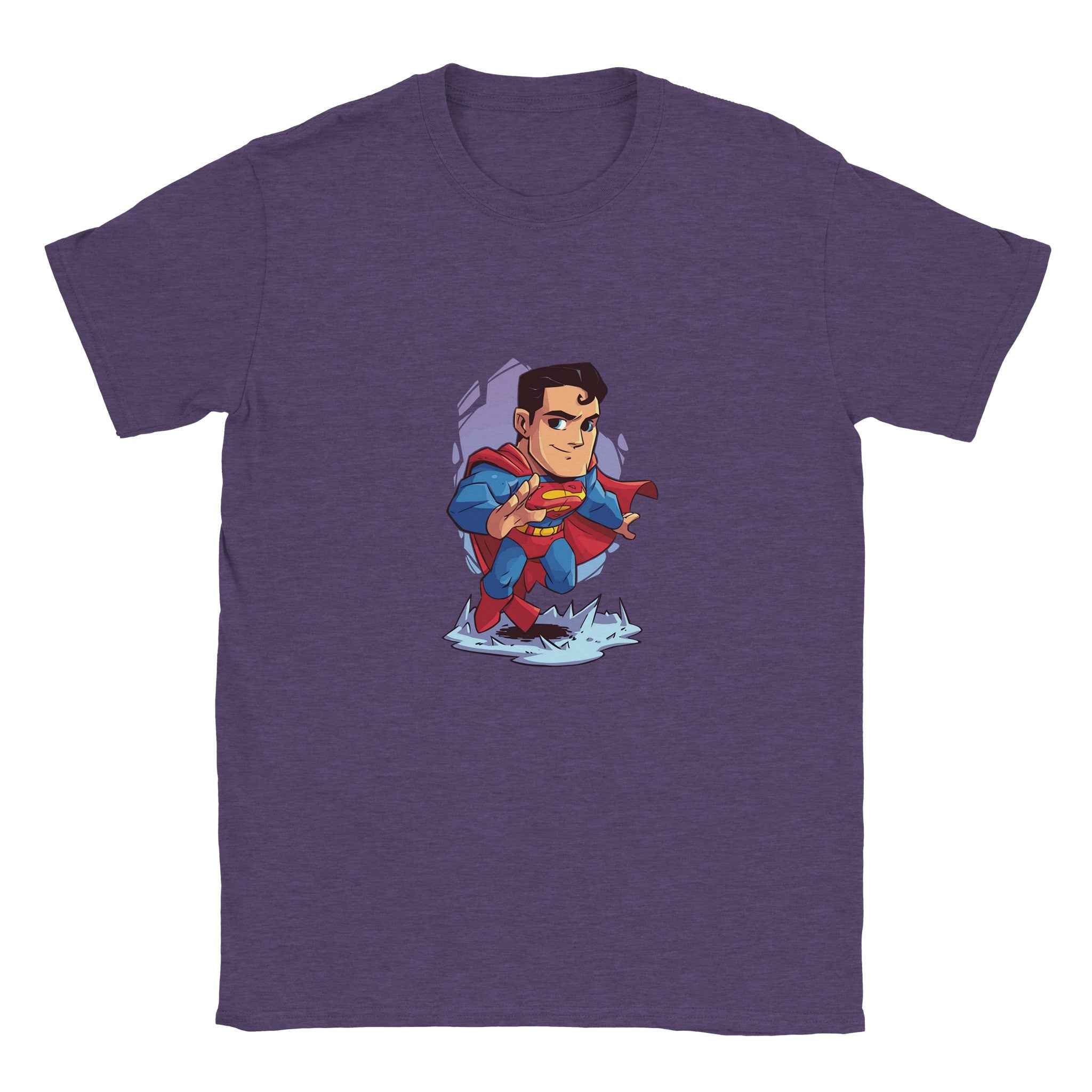 Chibi Superman T-Shirt – Heroic Comic-Inspired Graphic Tee for Everyday Heroes