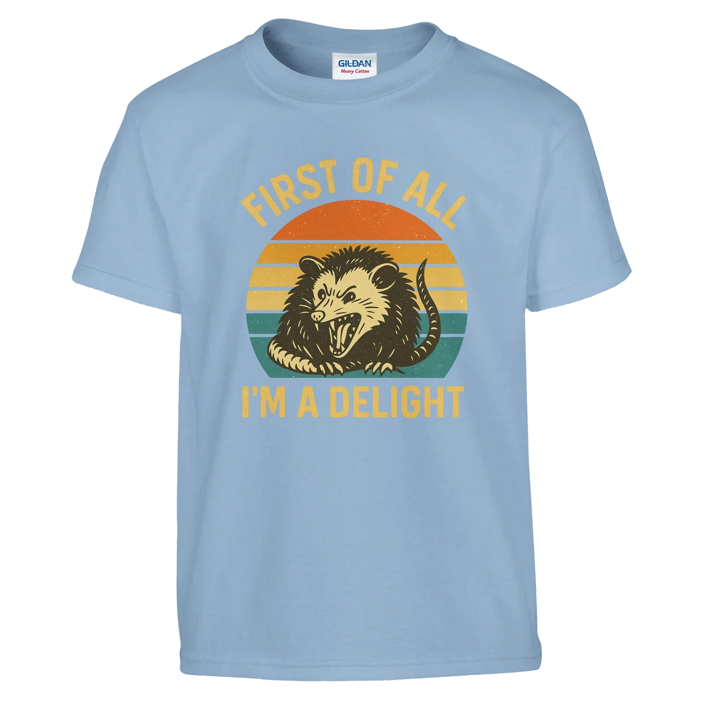 Kids First of All I’m a Delight Possum T-Shirt