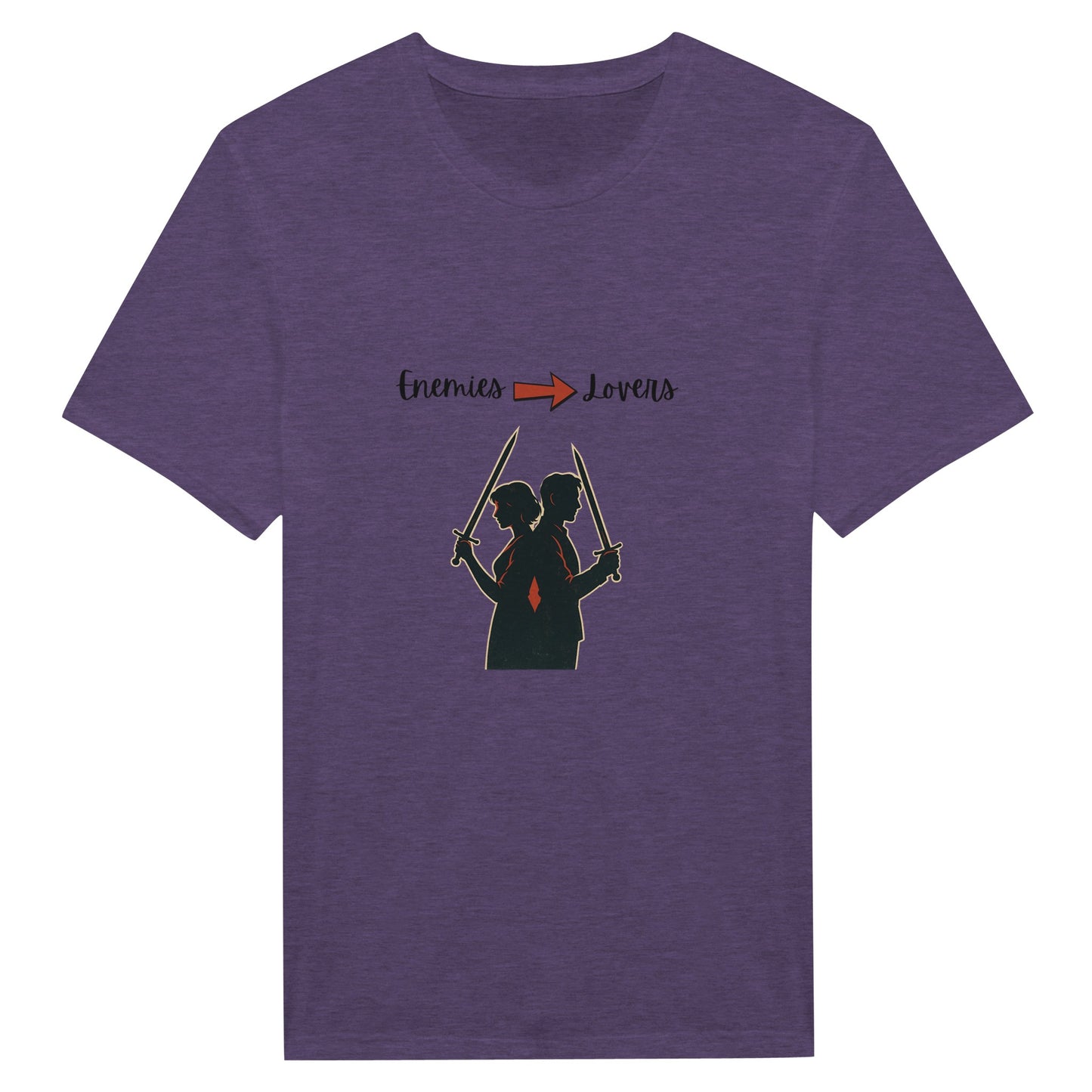 Enemies to Lovers Shirt – Warrior Couple Retro Grunge Tee - F4 Custom Prints