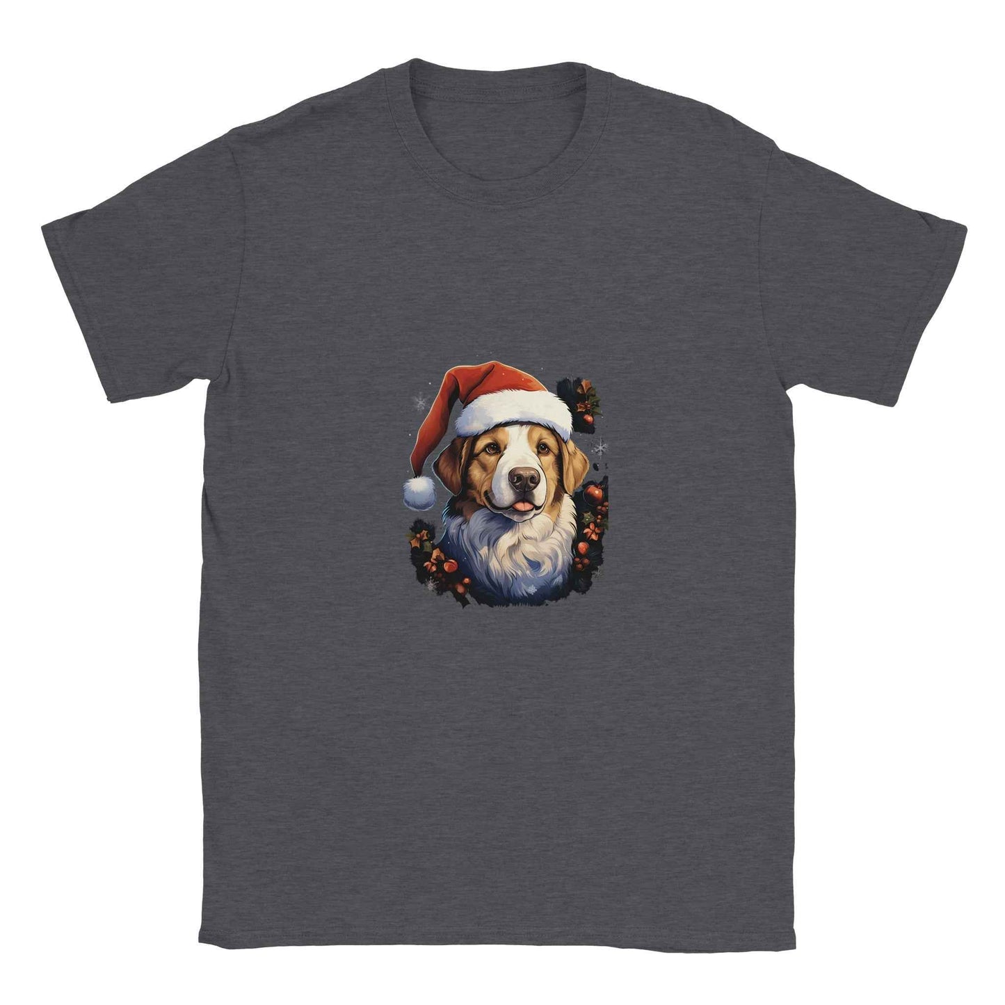 Jolly Santa Paws Dog Christmas Tee – Festive Holiday Graphic Tee for Pet Lovers