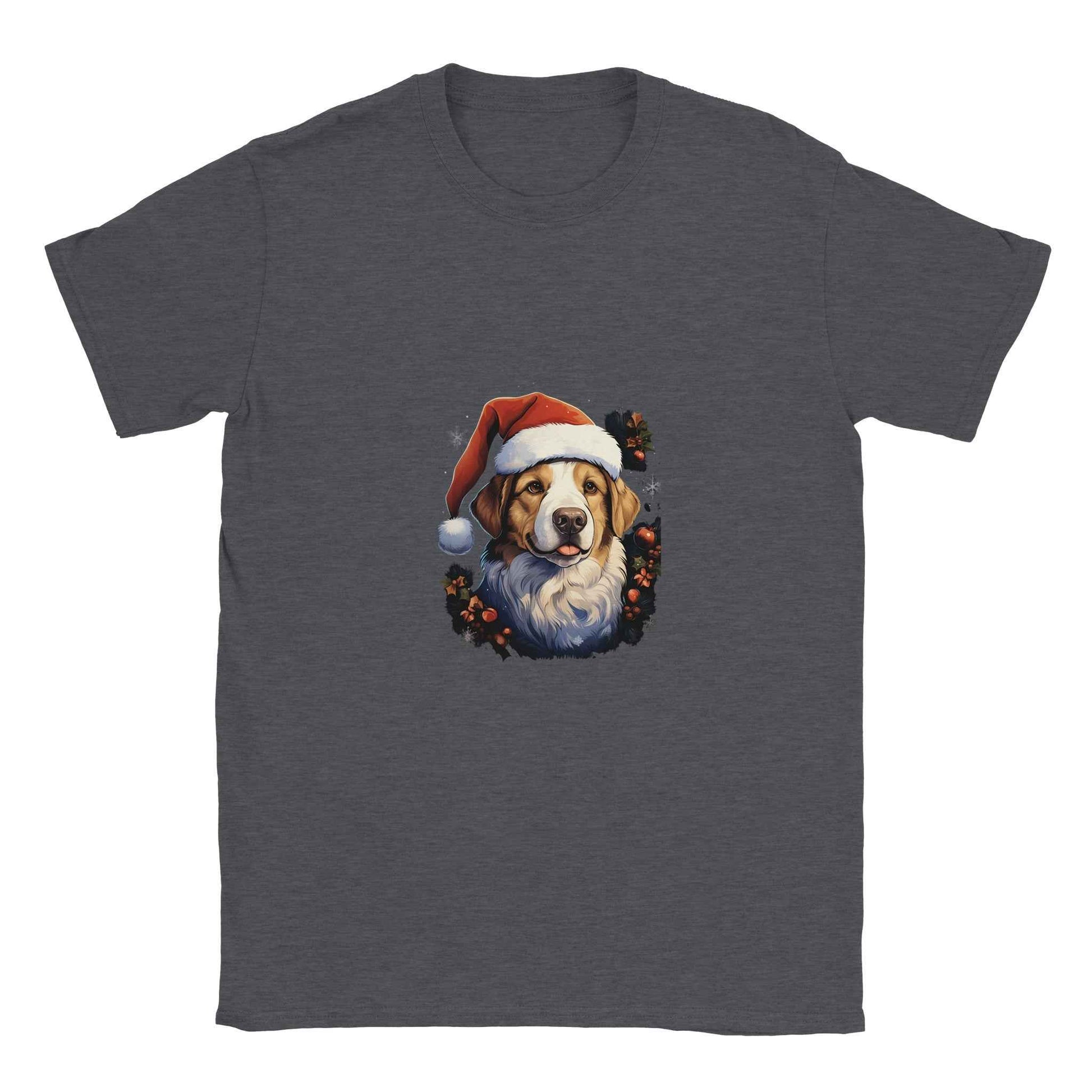 Jolly Santa Paws Dog Christmas Tee – Festive Holiday Graphic Tee for Pet Lovers