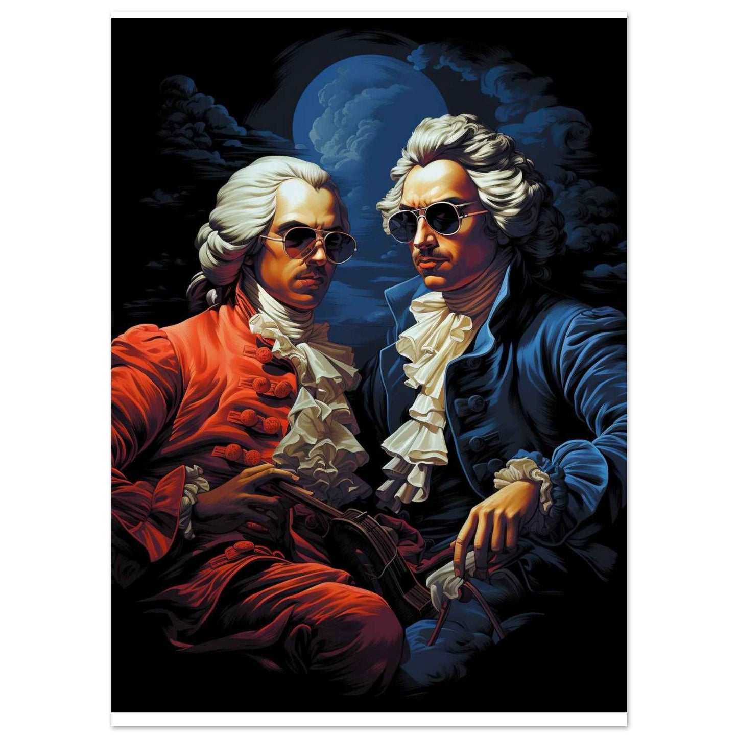 Classical Cool: Baroque Bad Boys Poster – Iconic Wall Art with a Modern Twist (Multiple Sizes Available)