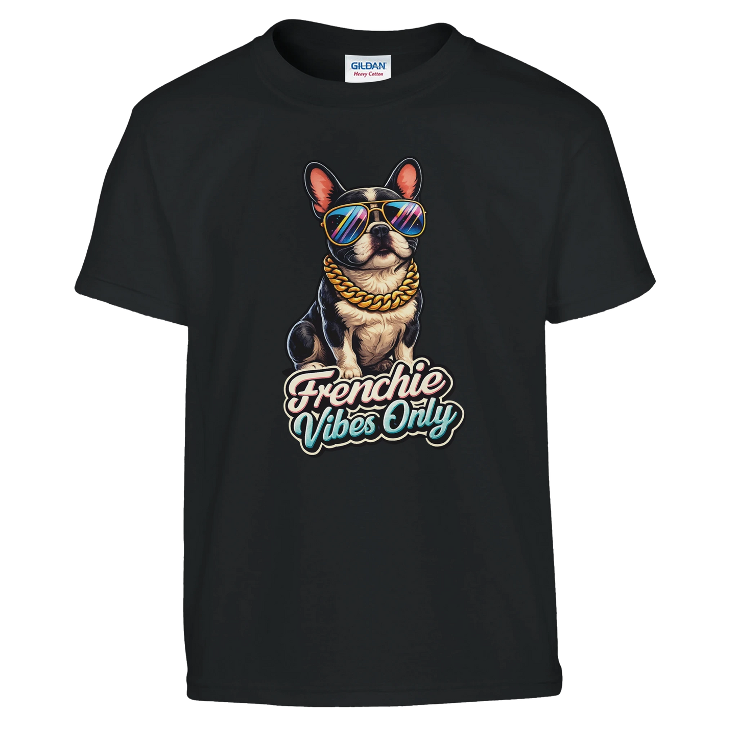 Kids Frenchie Vibes Only T-Shirt