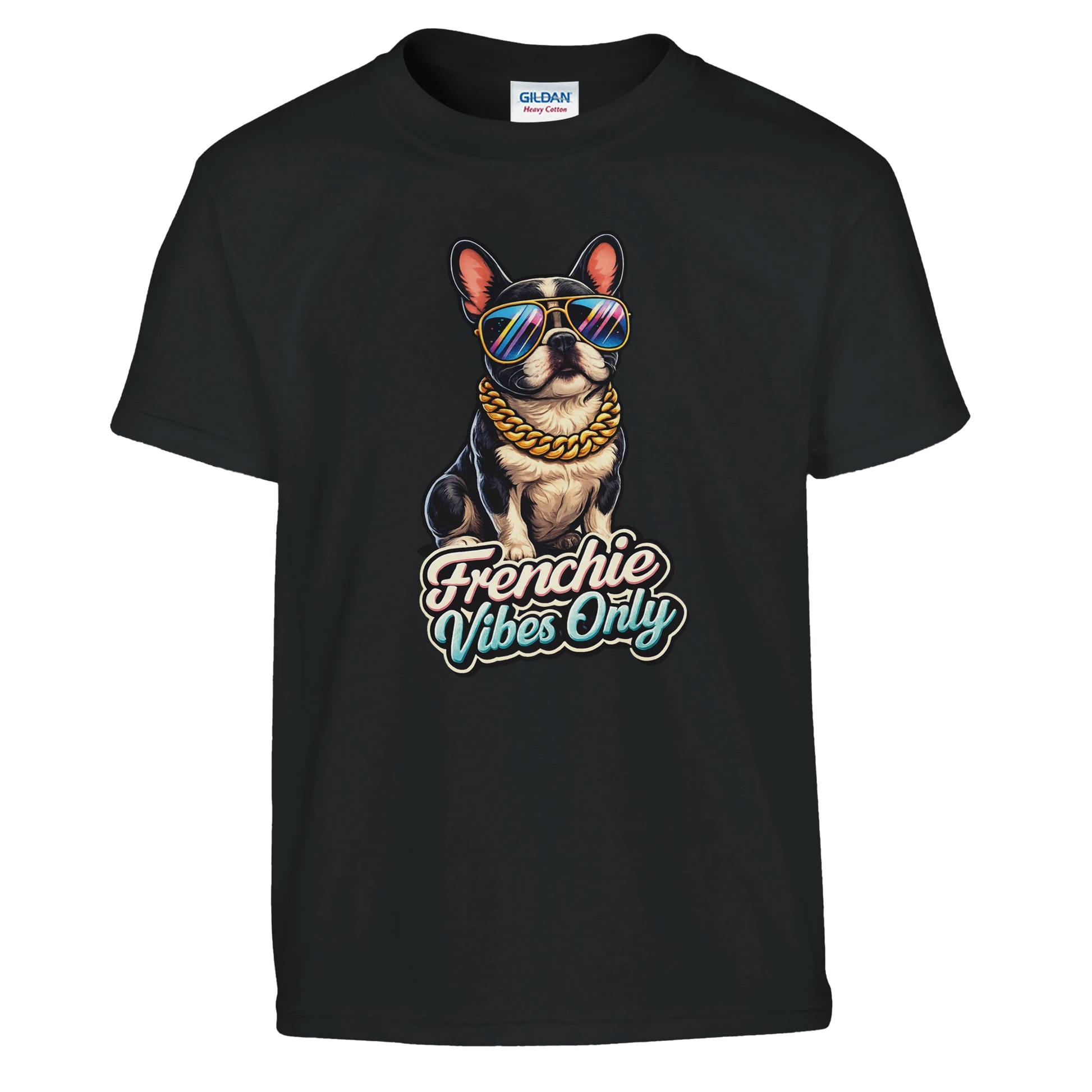 Kids Frenchie Vibes Only T-Shirt