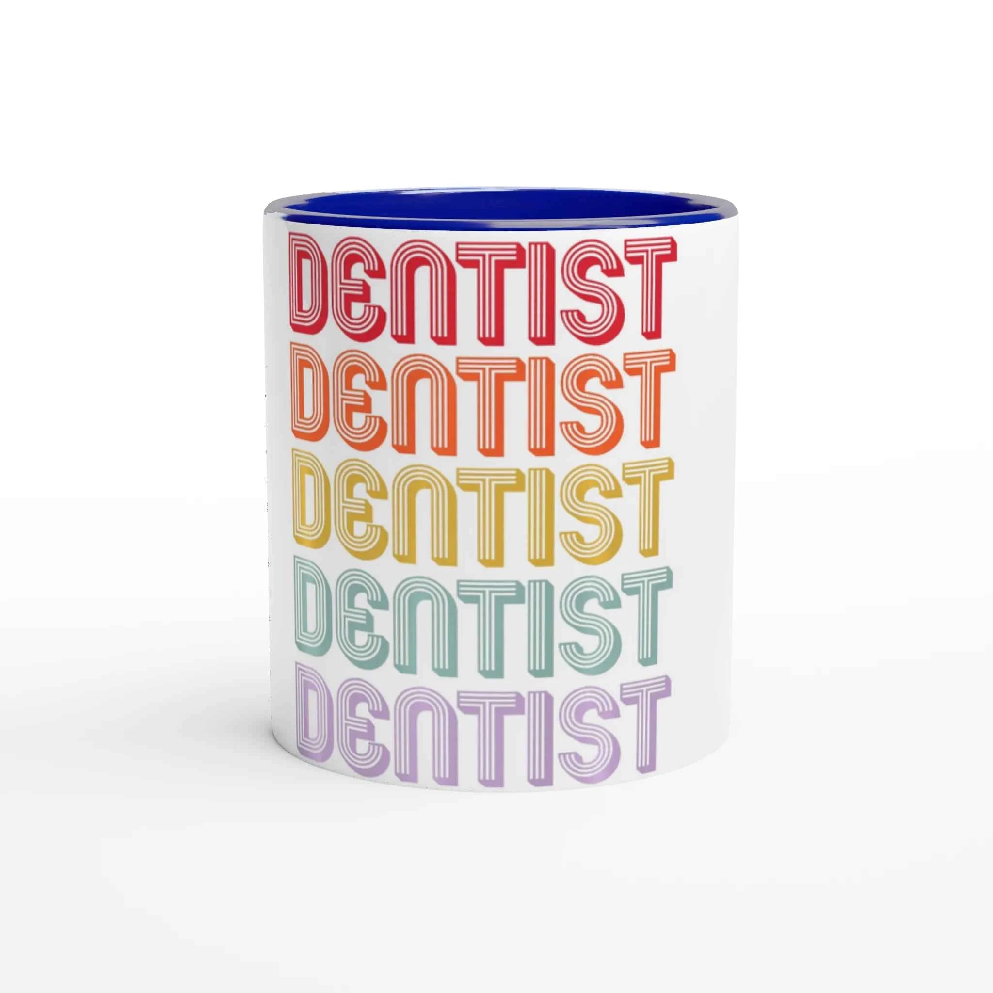 Retro Dentist 11oz Coffee Mug with Color Inside