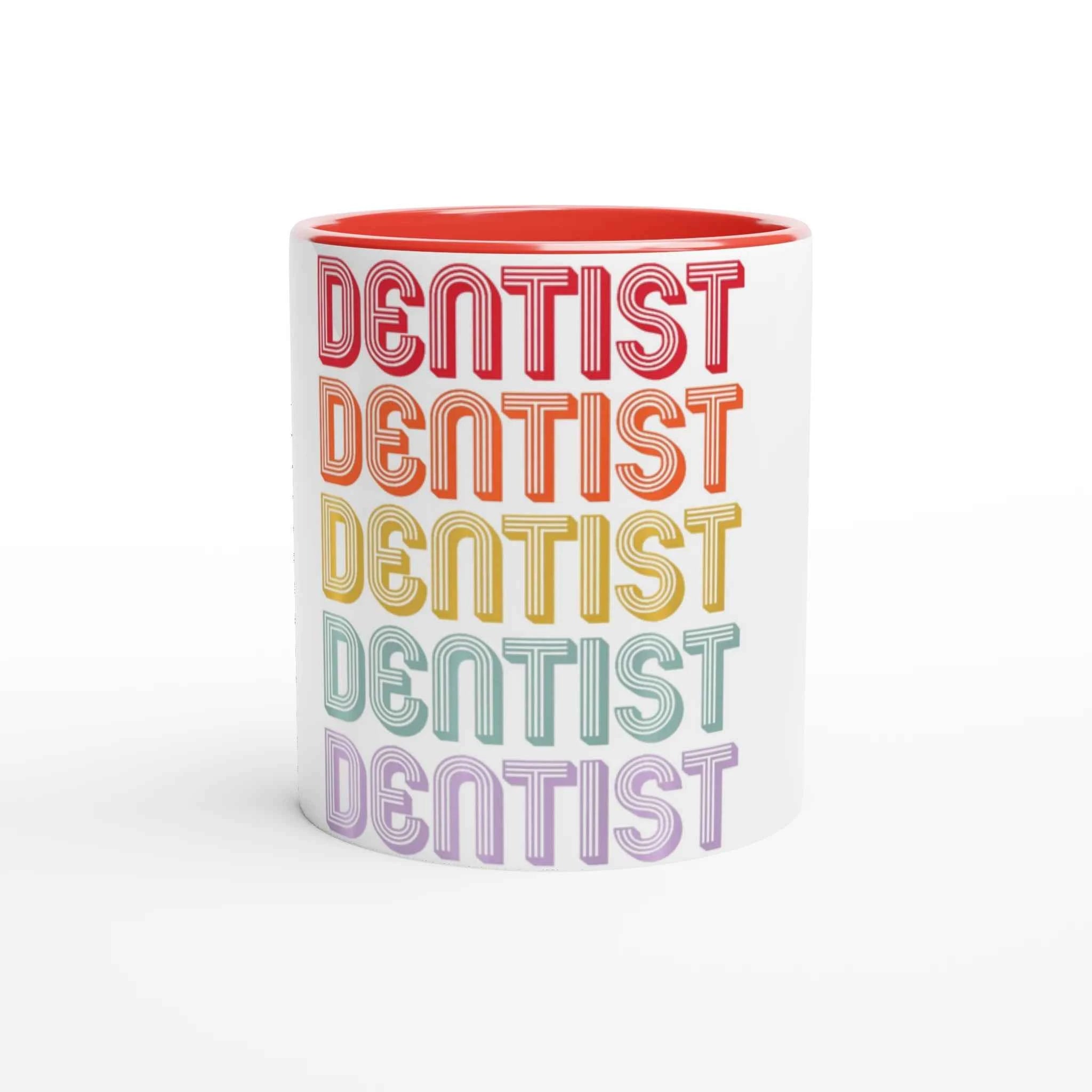 Retro Dentist 11oz Coffee Mug with Color Inside