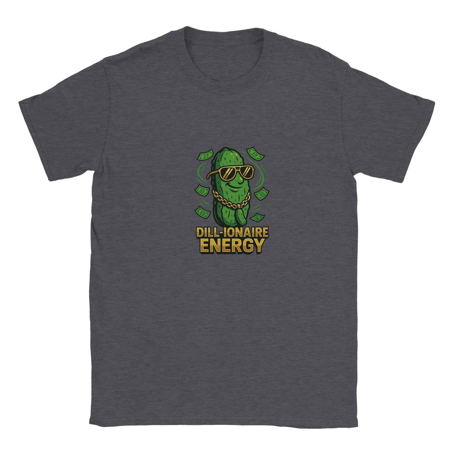 “Dill-ionaire Energy” Pickle T-Shirt – Hip Hop & Rich Pickle Design