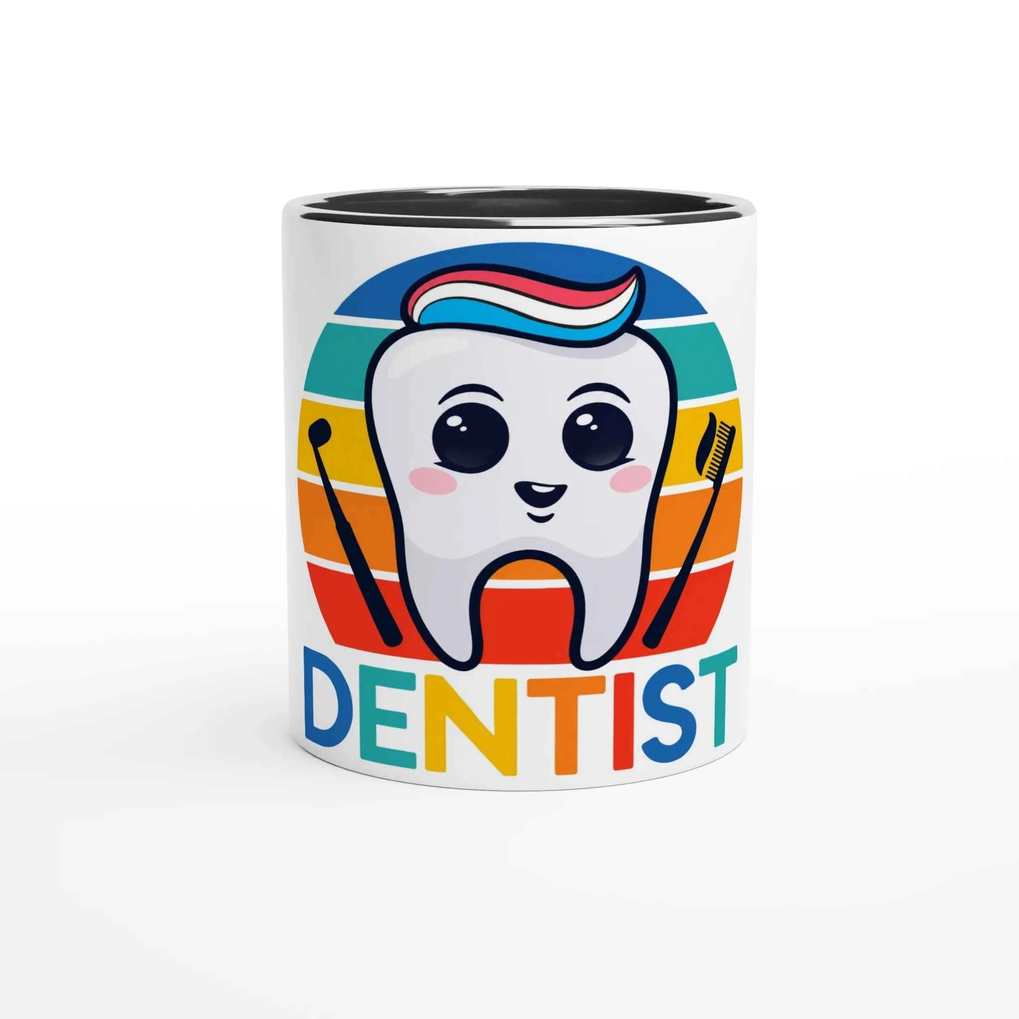 Retro Dentist 11oz Coffee Mug with Color Inside