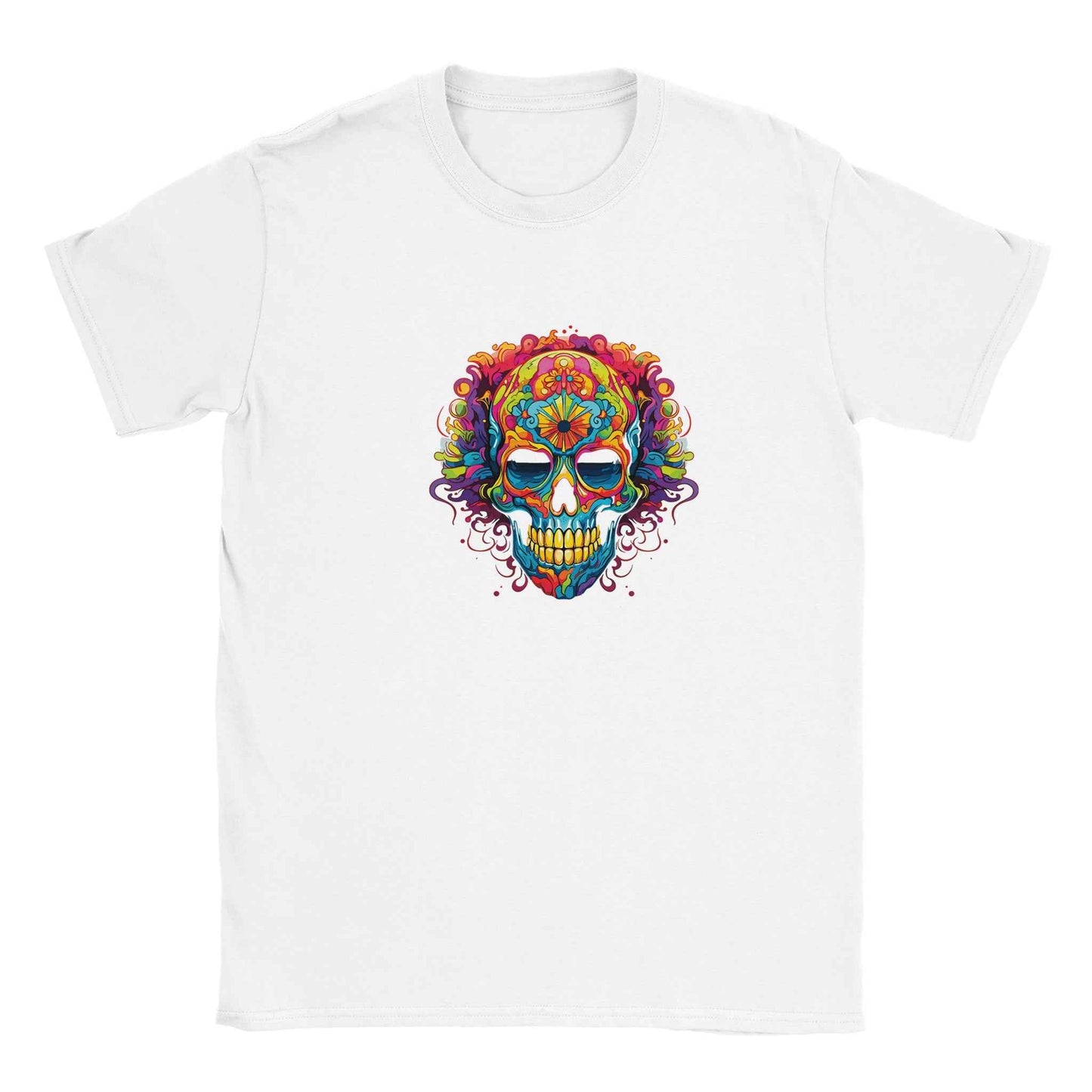 Vibrant Sugar Skull Graphic Tee – Premium Comfort & Bold Style for Everyday Wear