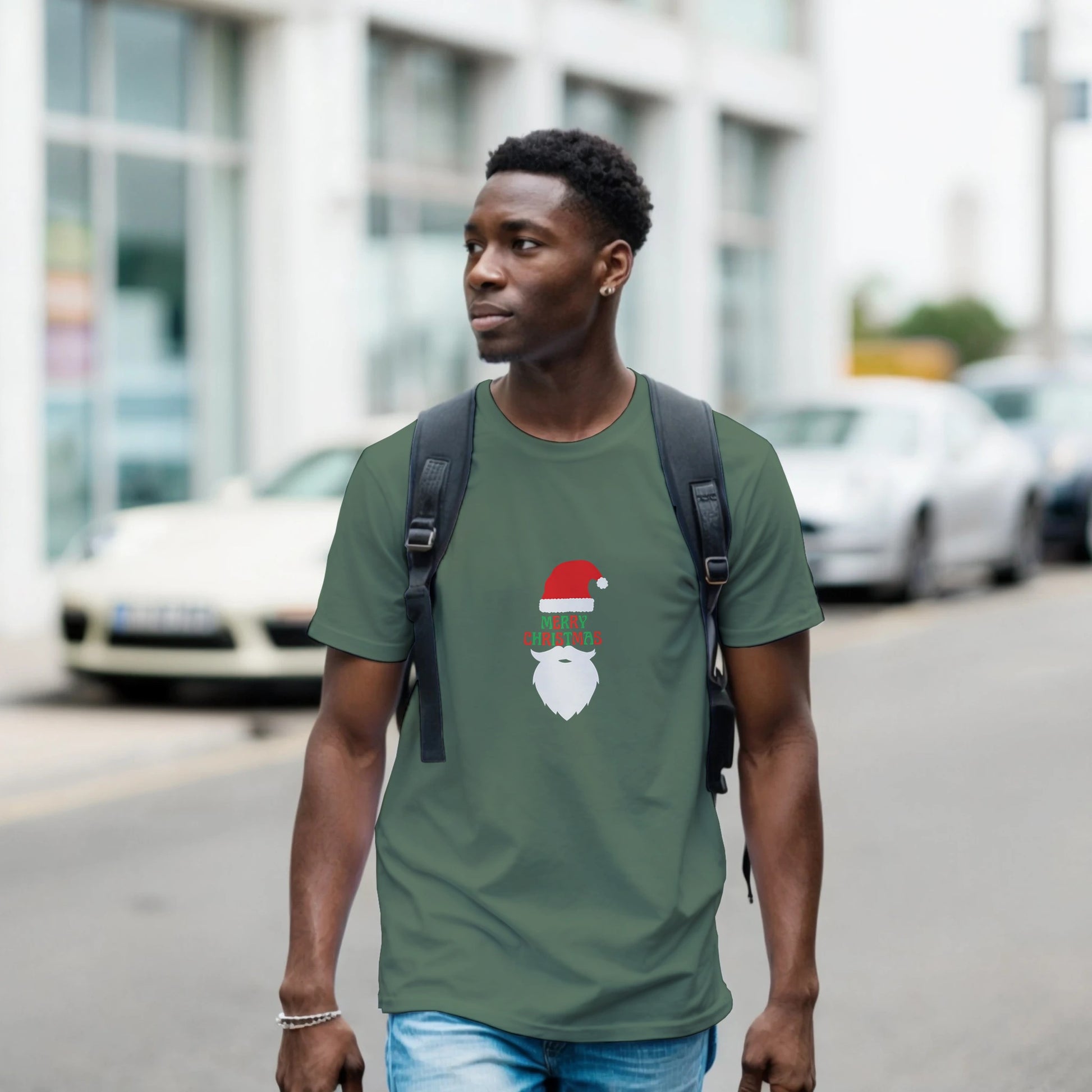 Merry Christmas Santa T-Shirt – Festive Holiday Graphic Tee - F4 Custom Prints