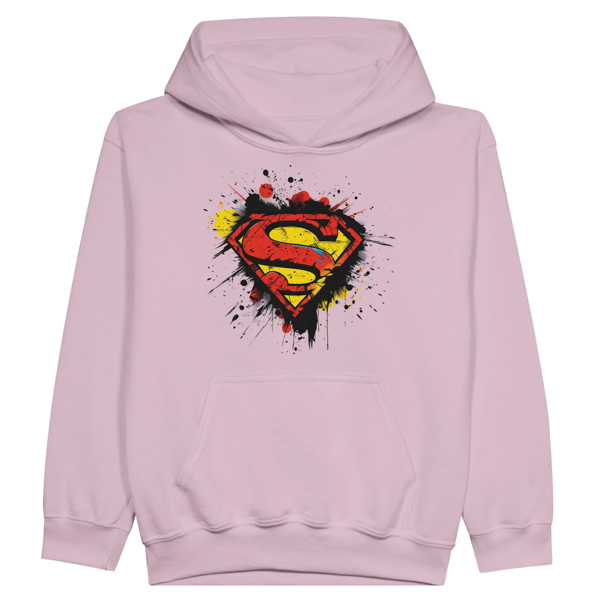 Kids Superman Splatter Shield Hoodie