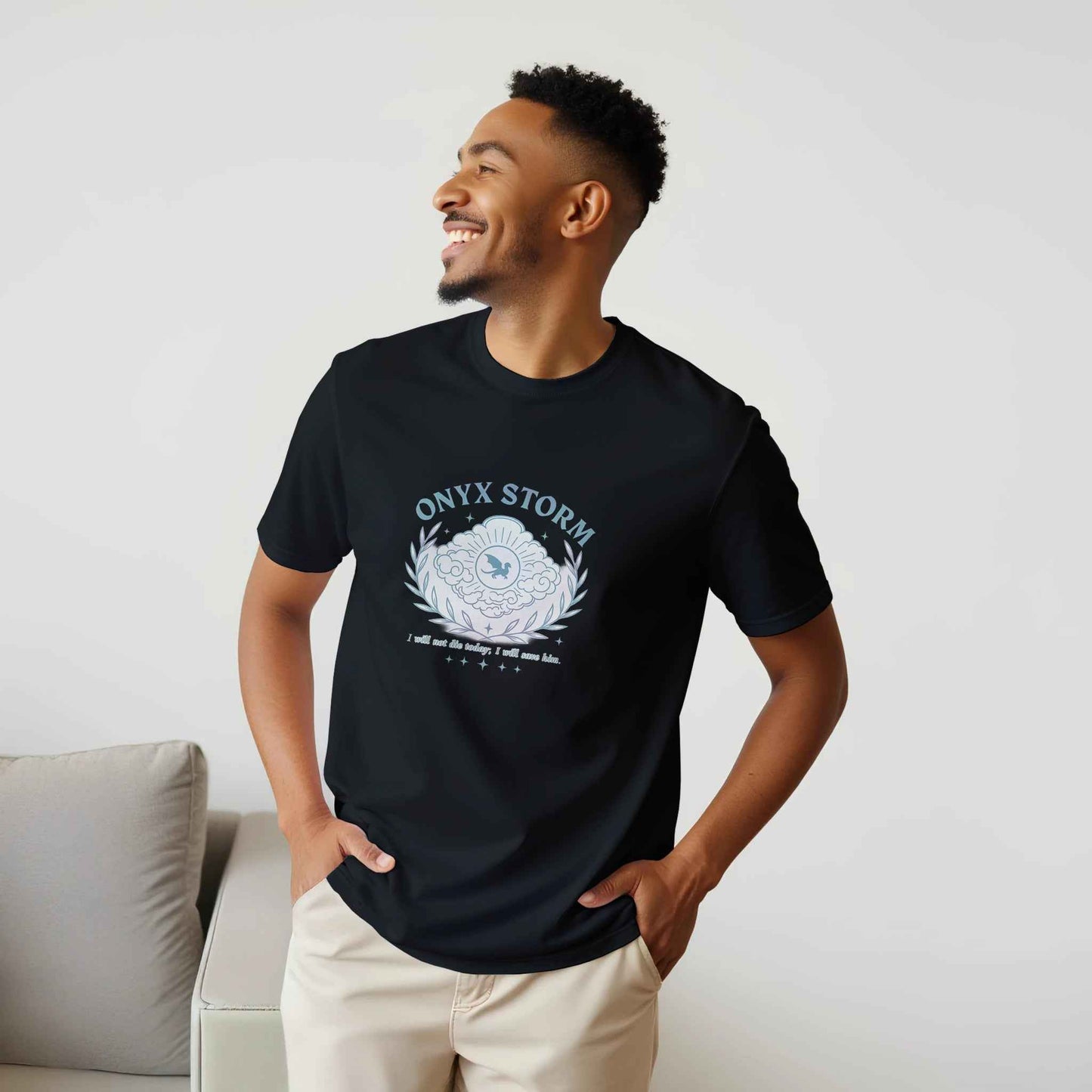 "Onyx Storm" Bookish T-Shirt – Mythical Dragon Reader Design
