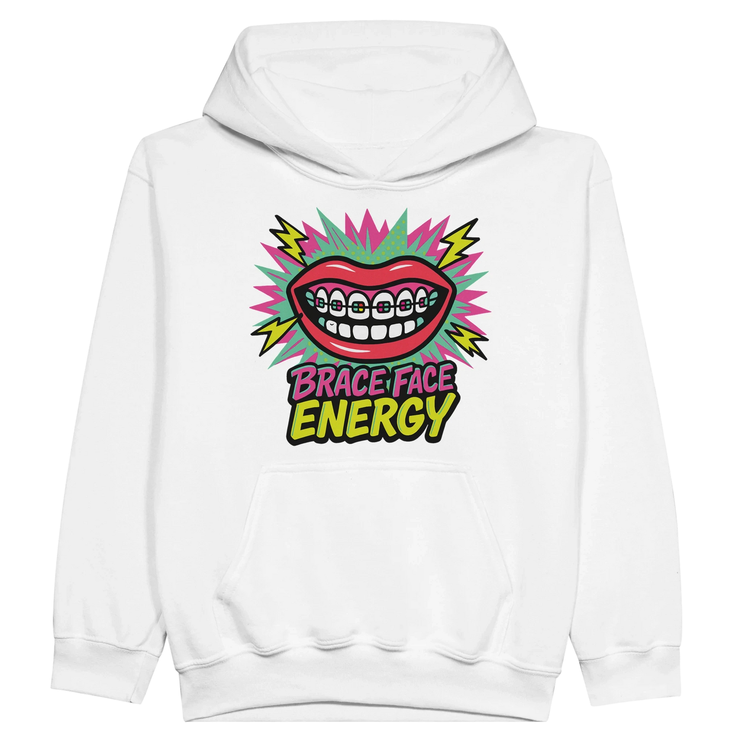 Kids Brace Face Energy Hoodie