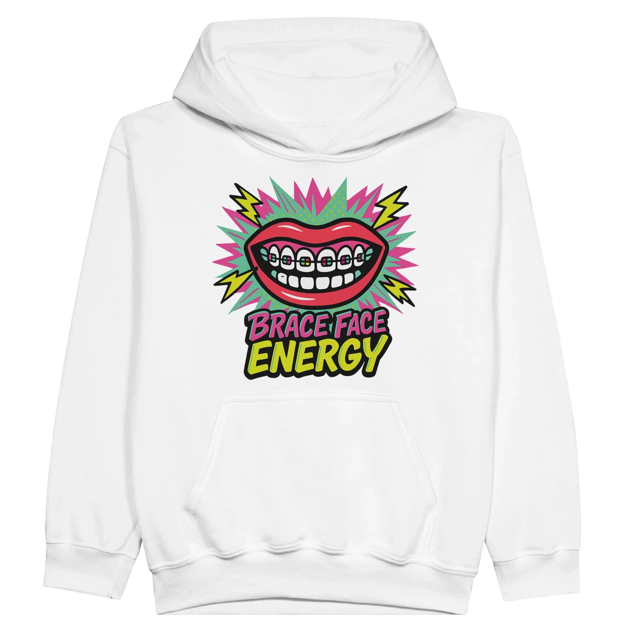 Kids Brace Face Energy Hoodie