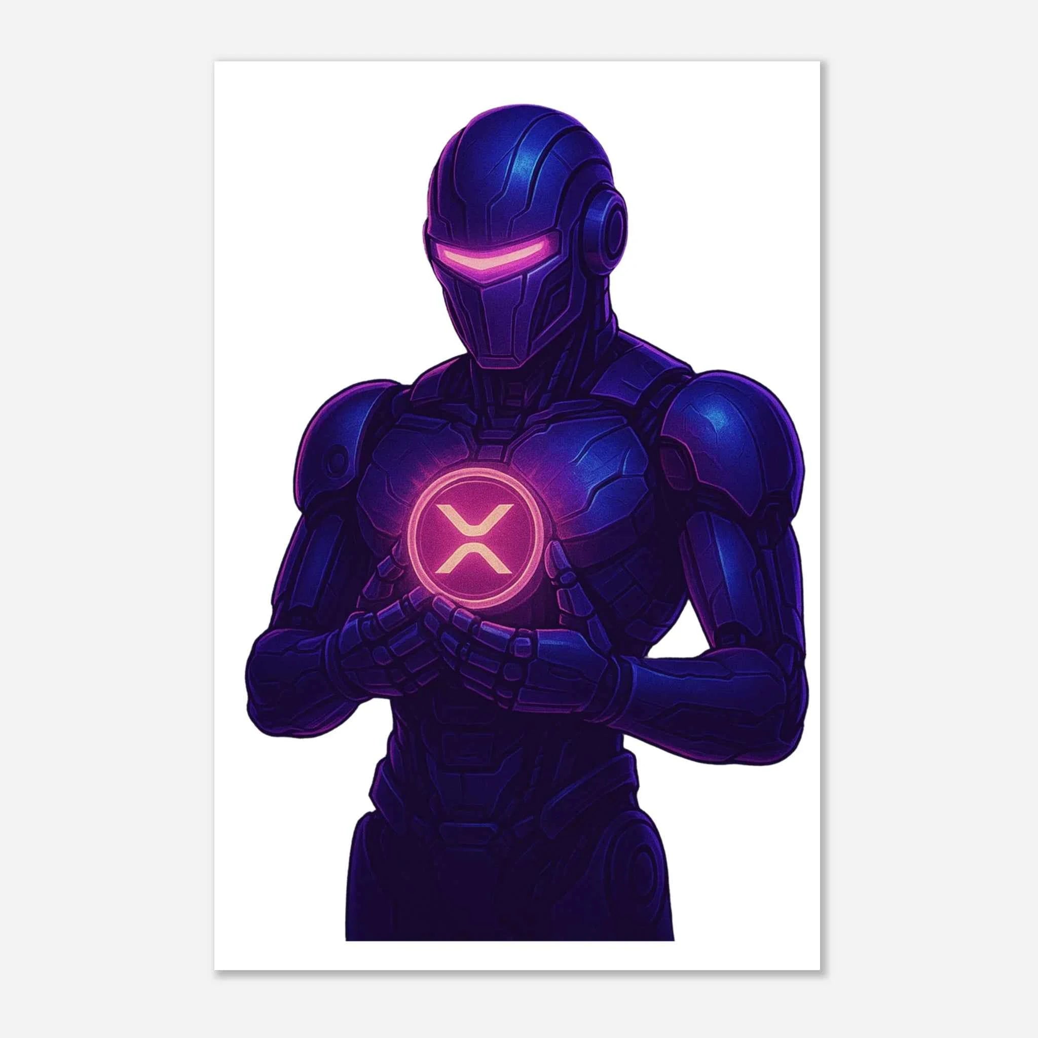 Crypto Robot XRP Fine Art Poster