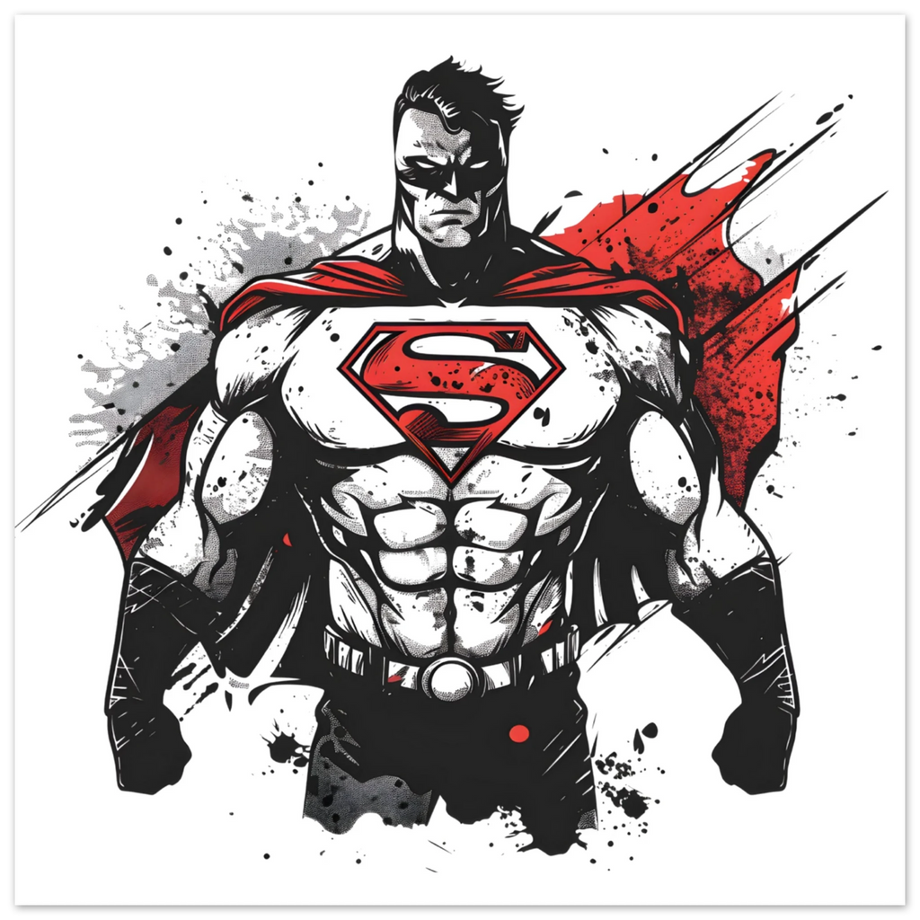 Shadow Superman Fine Art Poster