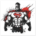Shadow Superman Fine Art Poster
