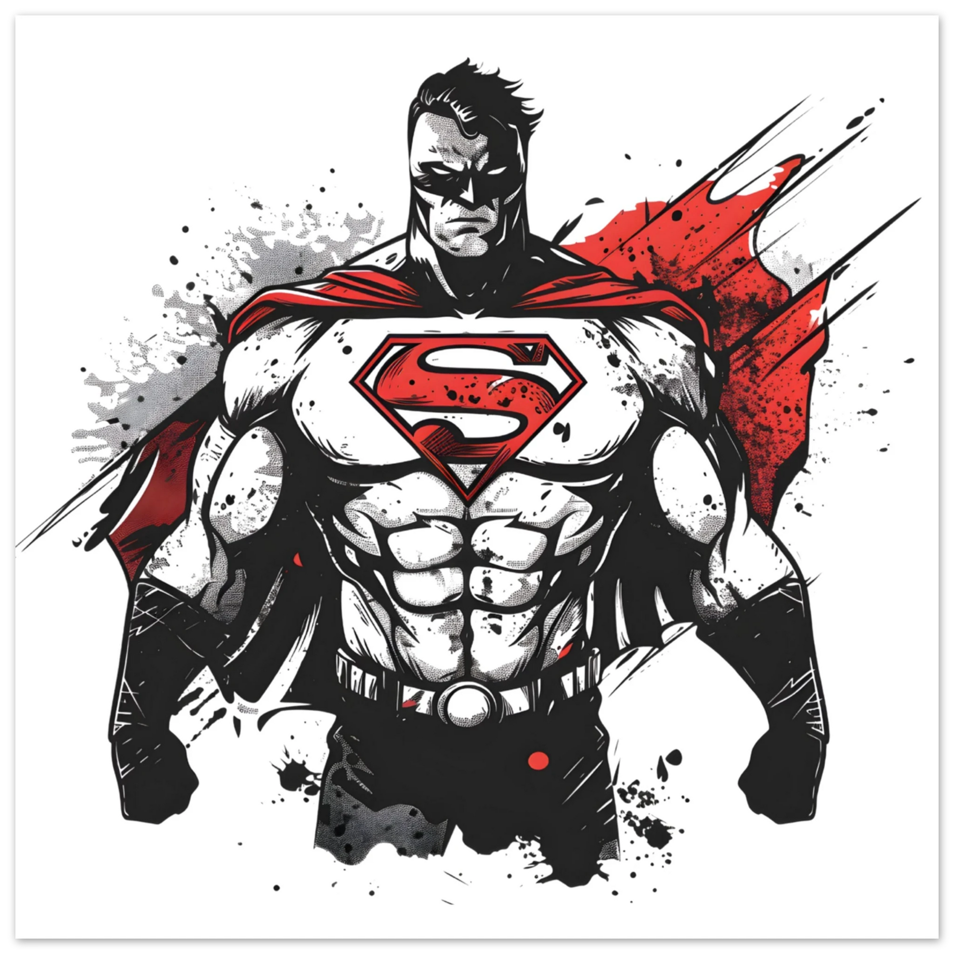 Shadow Superman Fine Art Poster