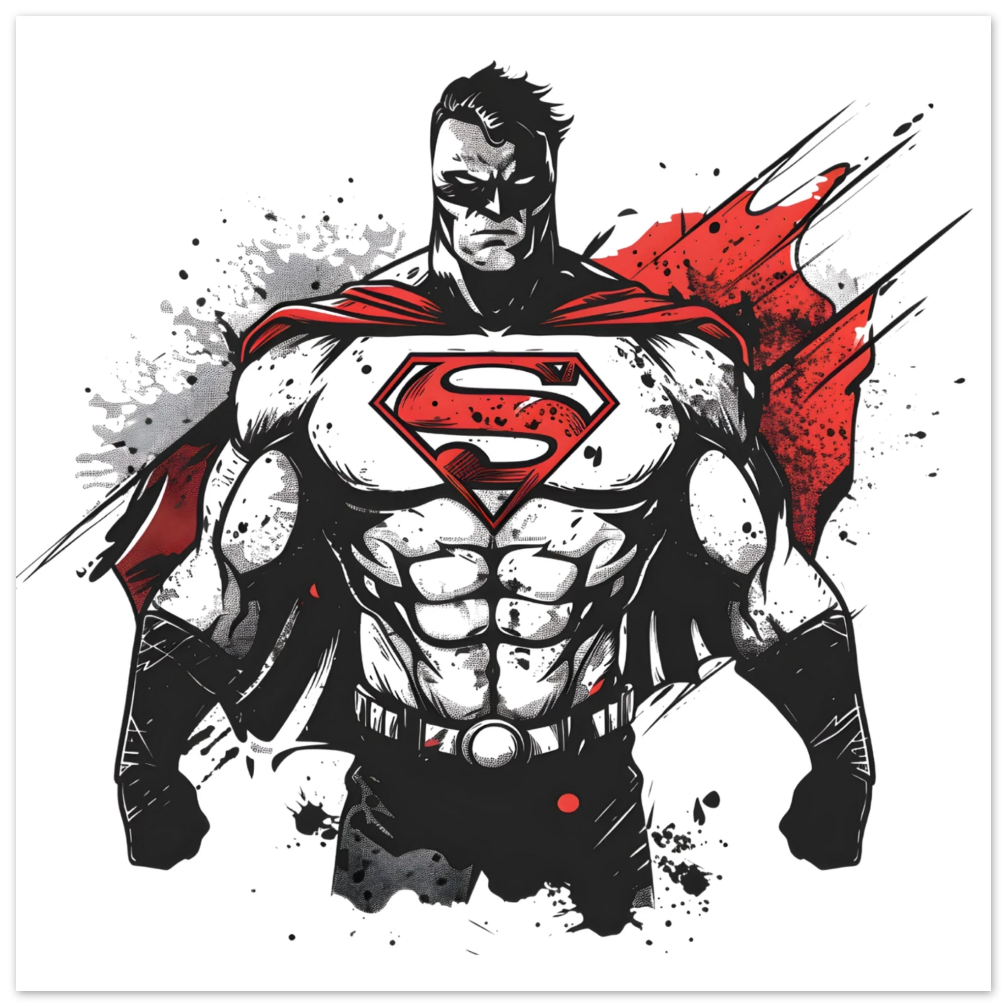 Shadow Superman Fine Art Poster