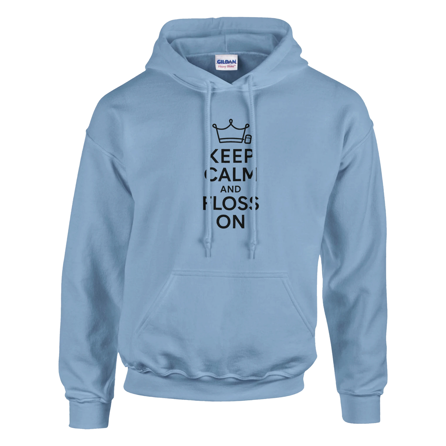 Keep Calm and Floss On Hoodie – Funny Dental Hygienist Unisex Sweatshirt - F4 Custom Prints