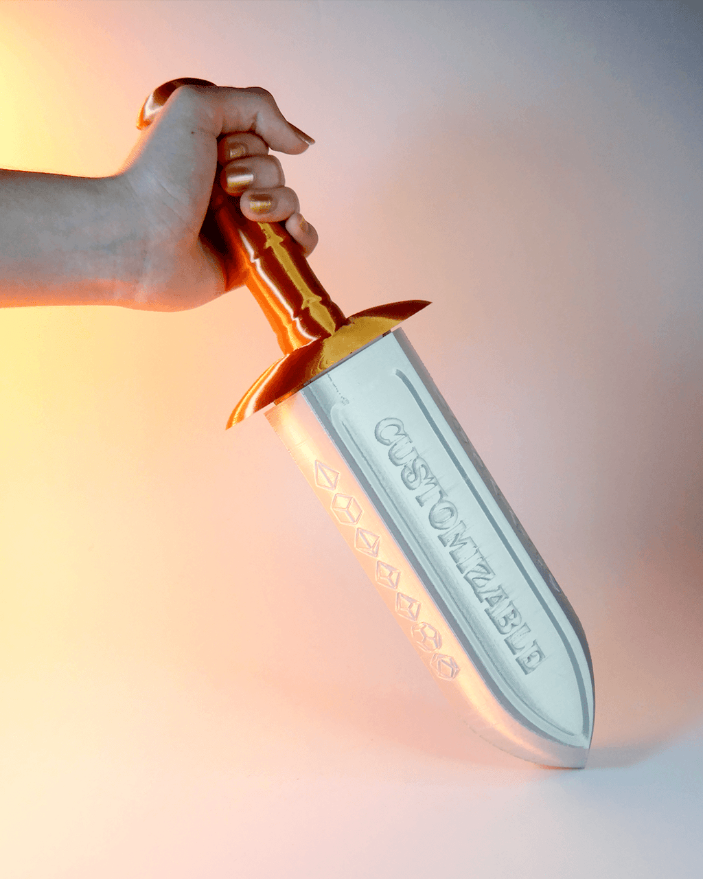 Personalized Dice Dagger | Custom Name D&D Dice Holder