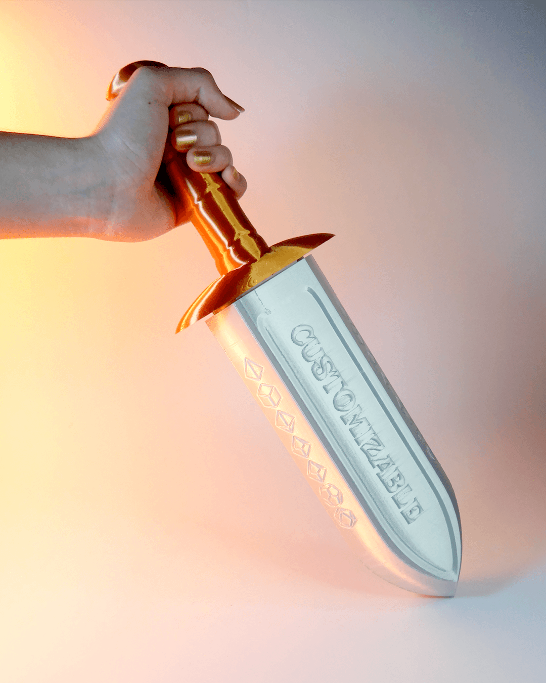 Personalized Dice Dagger | Custom Name D&D Dice Holder