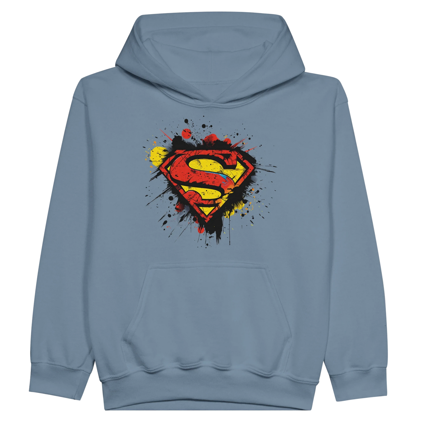 Kids Superman Splatter Shield Hoodie