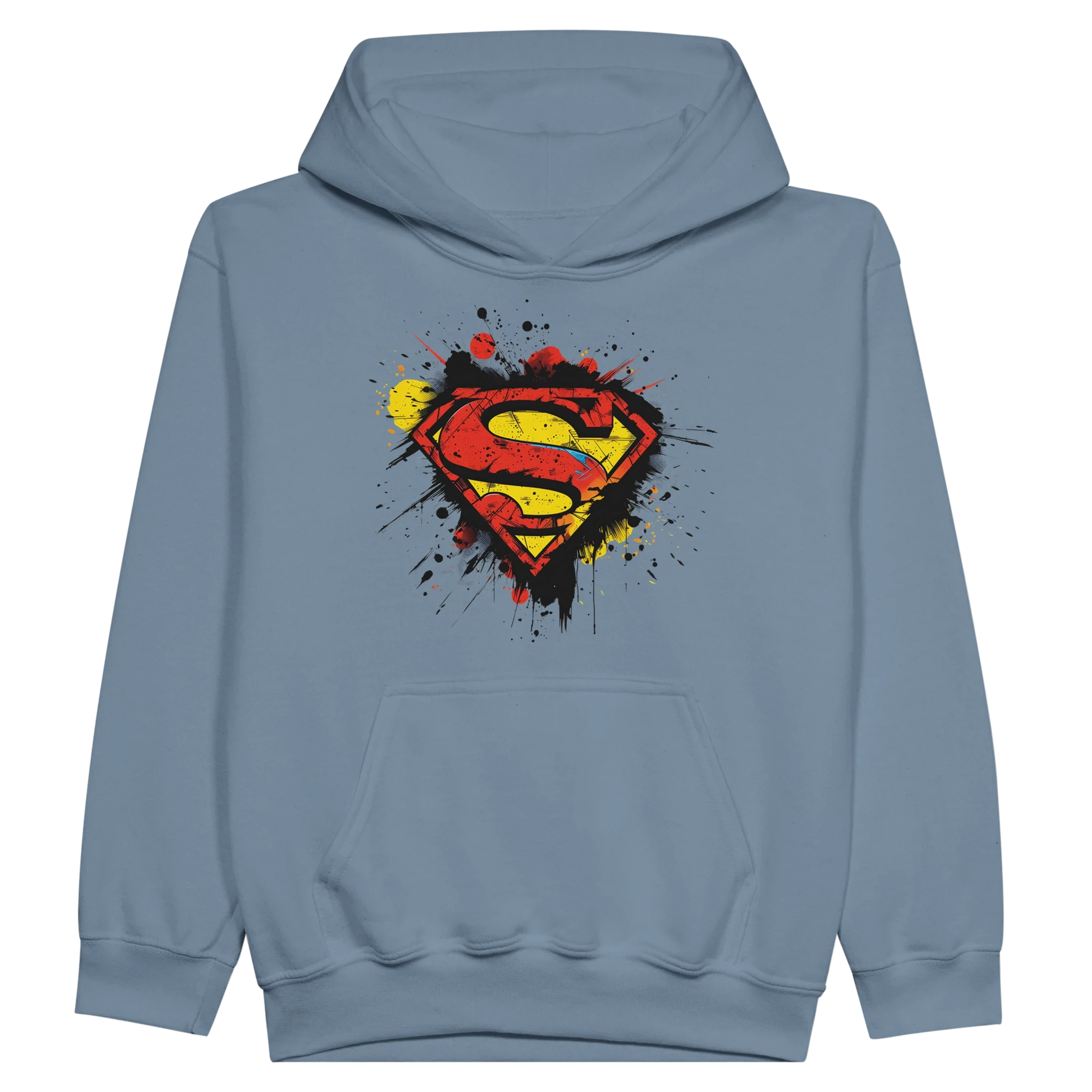 Kids Superman Splatter Shield Hoodie
